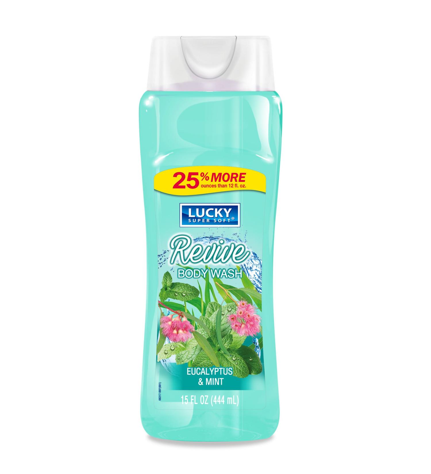 Lucky Super Soft Body Wash Eucalyptus Mint 15 Ounce