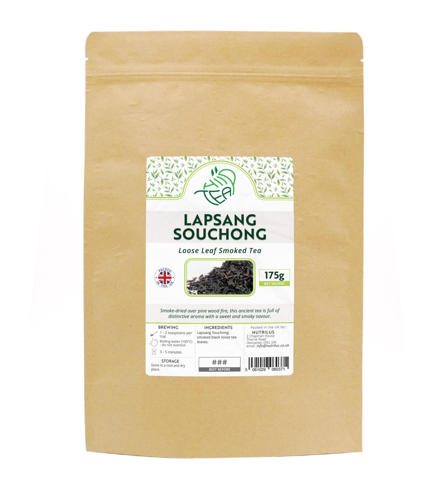 Lapsang Souchong Smoked - Premium Black Loose Leaf Tea (Lapsang Souchong 175g) Lapsang Souchong 175g - Buy Online on GoSupps.com