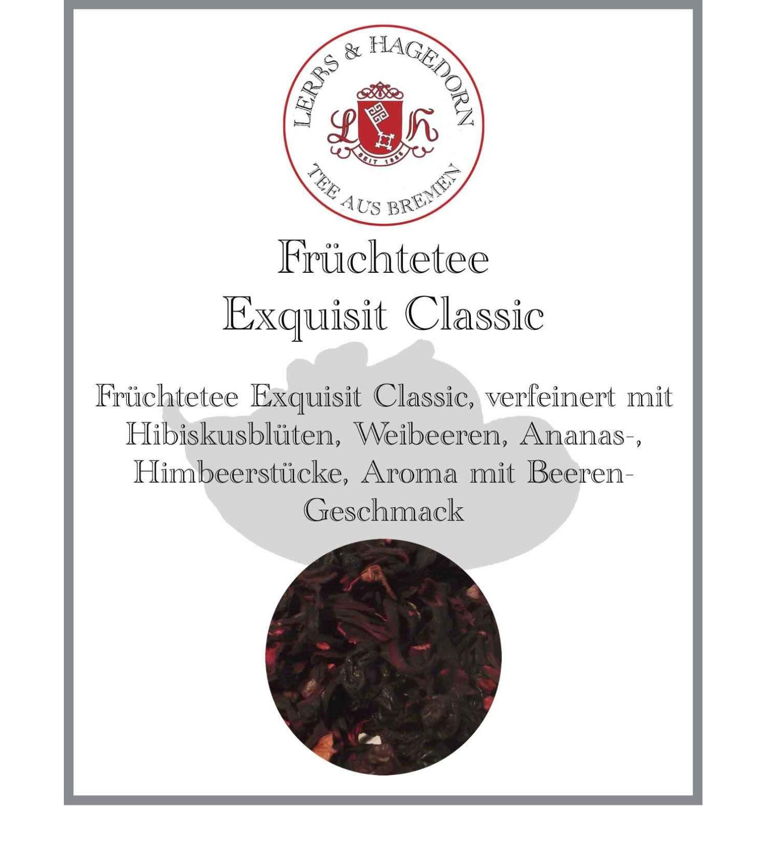  Lerbs & Hagedorn Exquisit Classic Fruit Tea 1.5 kg - Buy Online on GoSupps.com