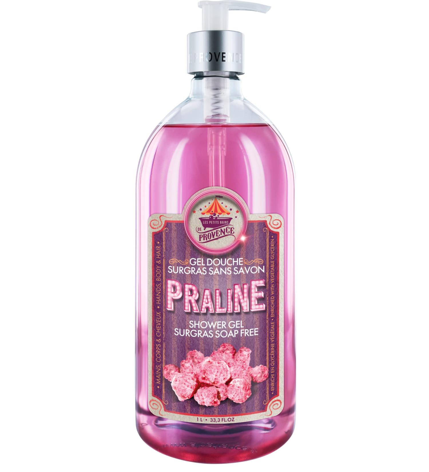 LES PETITS BAINS DE Provence Praline Soap-Free Extra-Rich Shower Gel 1L