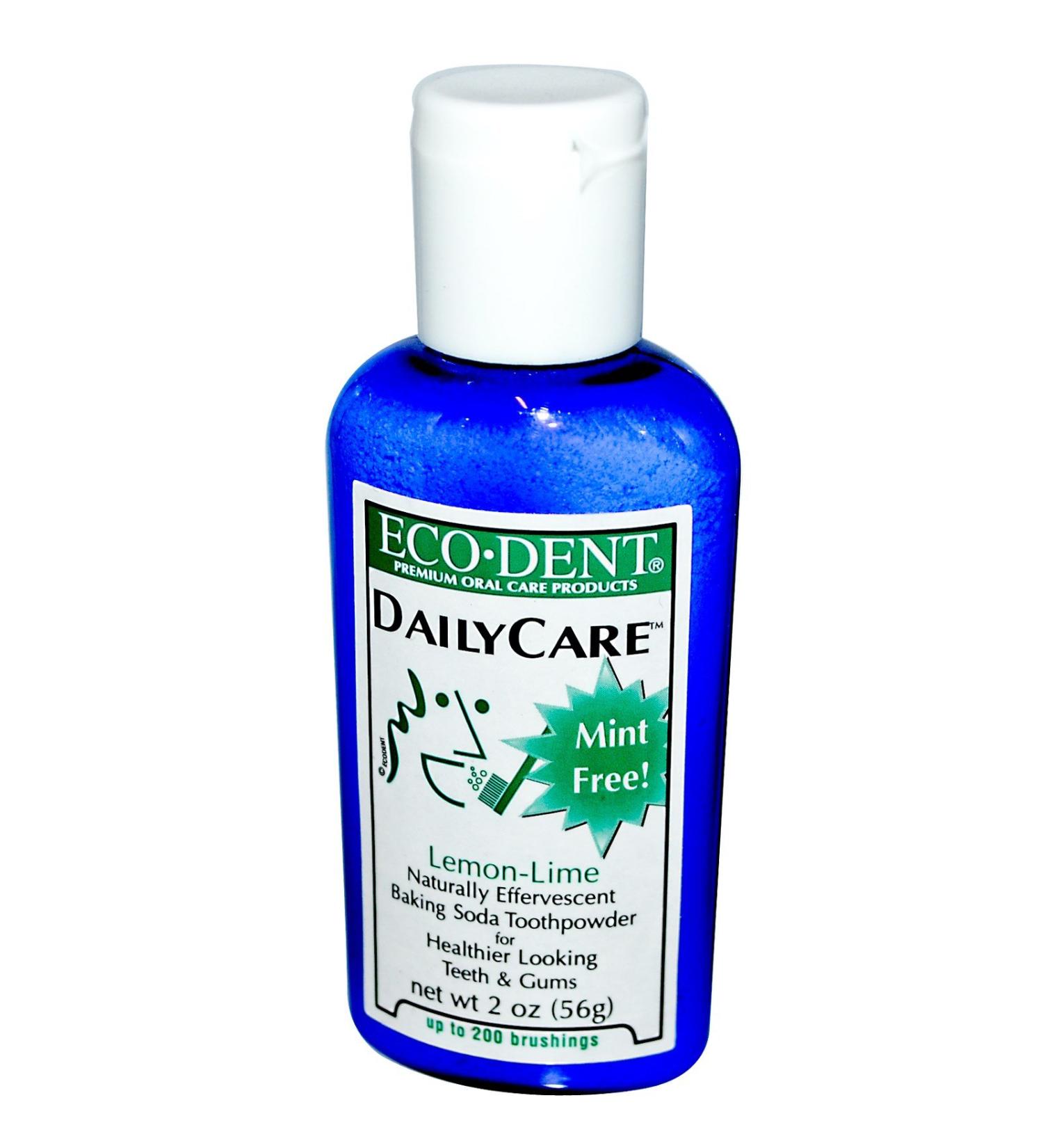 Eco-Dent Daily Care Baking Soda Toothpowder Lemon-Lime 2 oz (56 g) (Pack of 2)