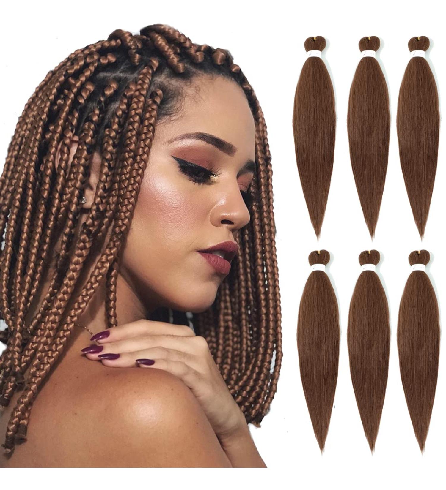 Buy Antiensy Braiding Hair - Easy Braid Professional Itch-Free Synthetic Fiber Extensions (6 Pack 40cm 30#) for Crochet Styles - Buy Online on GoSupps.com