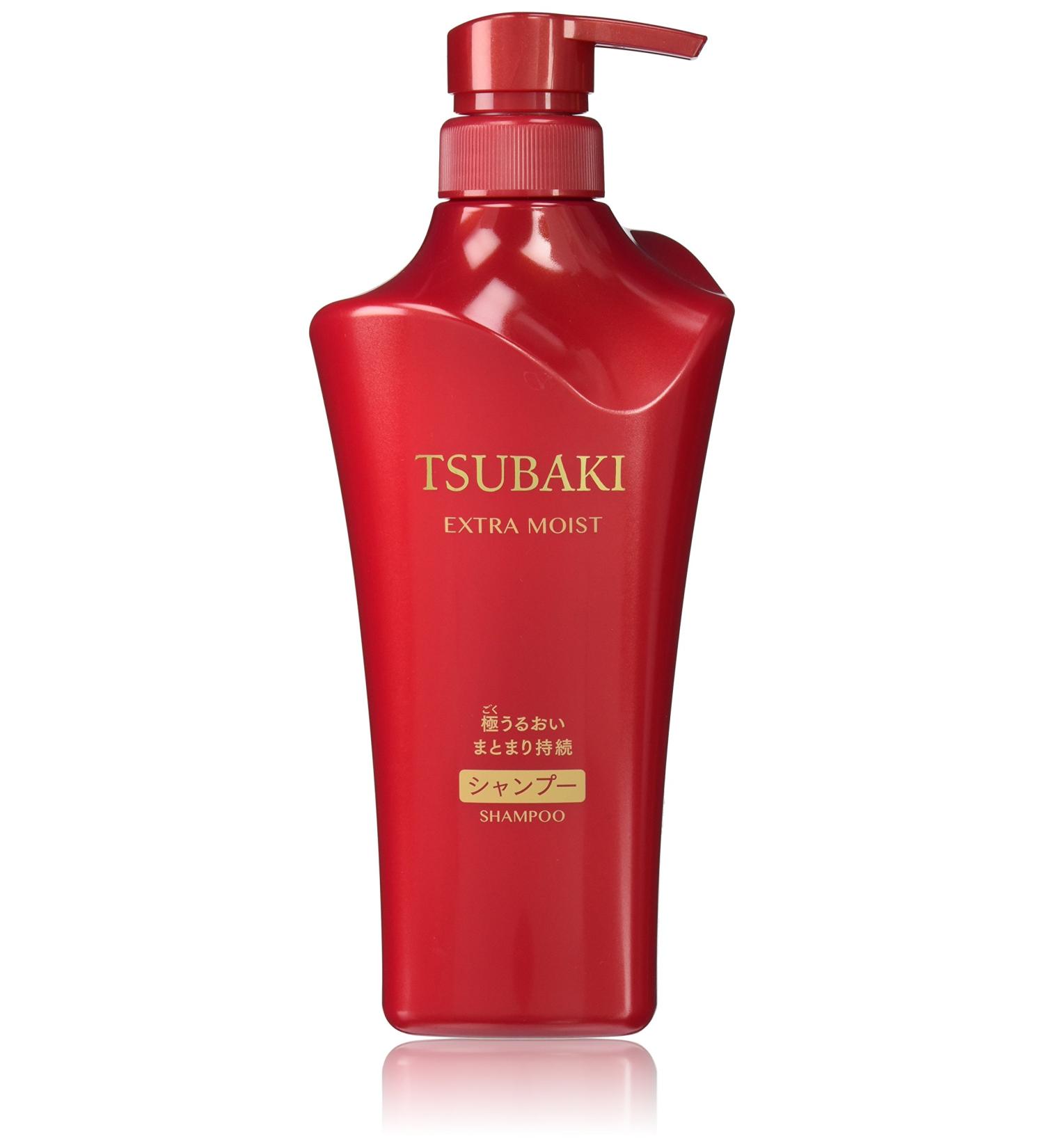 Shiseido Tsubaki Extra Moist Shampoo 500mL - Buy Online on GoSupps.com