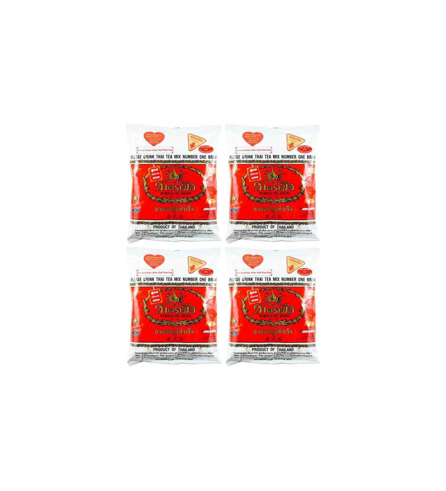 ChaTraMue Thai Tea Mix Vanilla Flavour Red Tea Powder 400g (Pack of 4) by CNMART - Buy Online on GoSupps.com