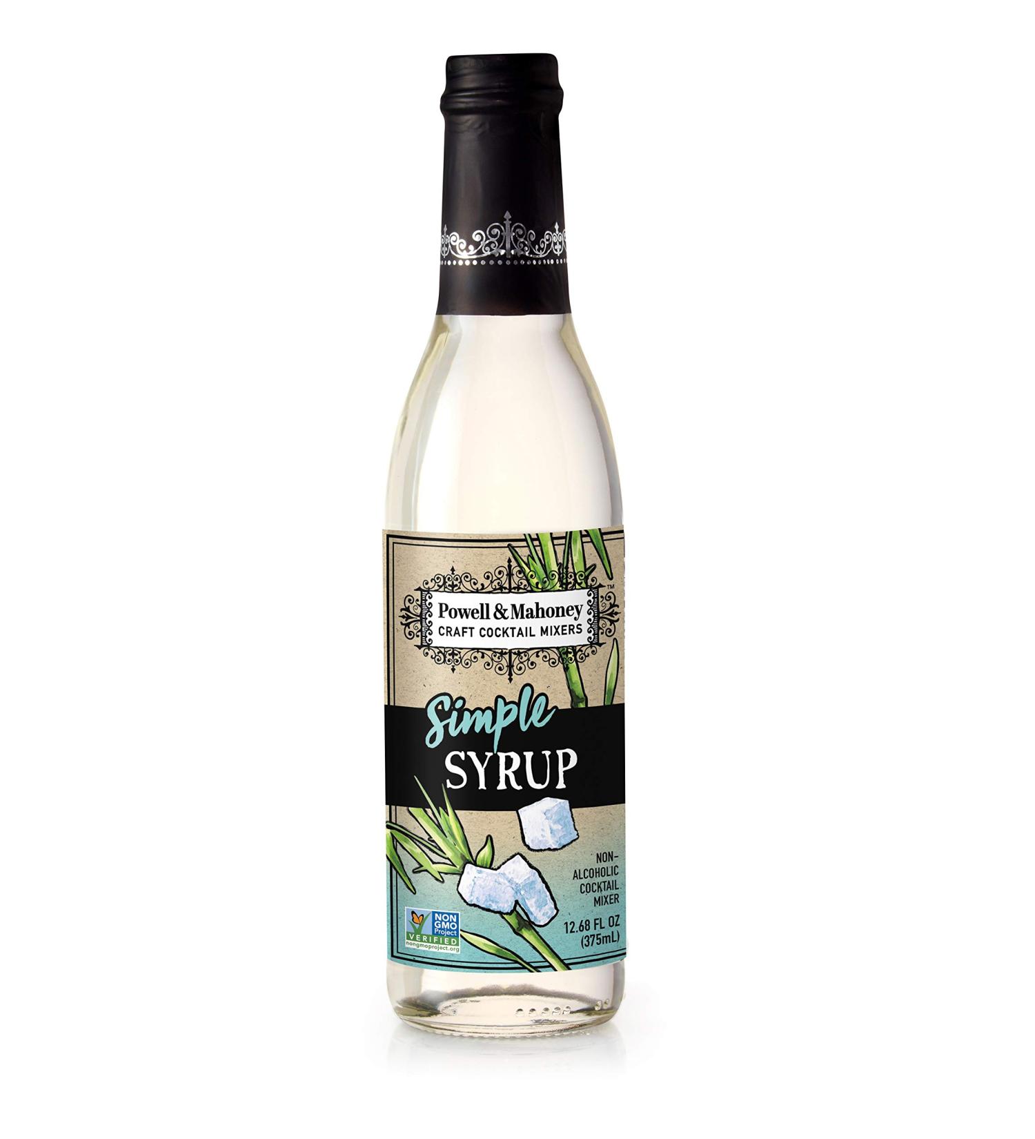Powell & Mahoney Simple Syrup - Non-GMO Craft Cocktail Mixer - No Artificial Sweeteners - 12.68 oz - Buy Online on GoSupps.com