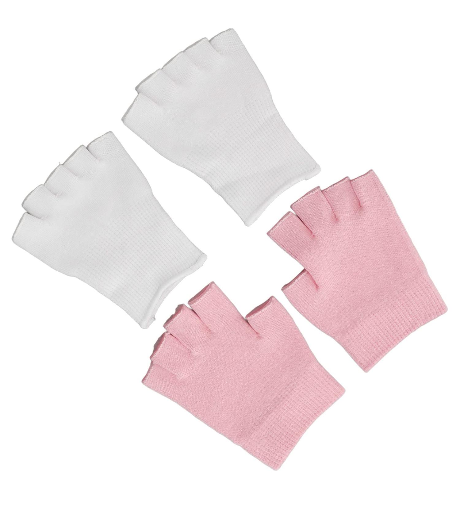 Qukaim Spa Fingerless Gloves Moisturizing Gel Fingerless Gloves and Open Toe Socks Set for Cracked Hands and Feet Spa Repair Kit. - Buy Online on GoSupps.com