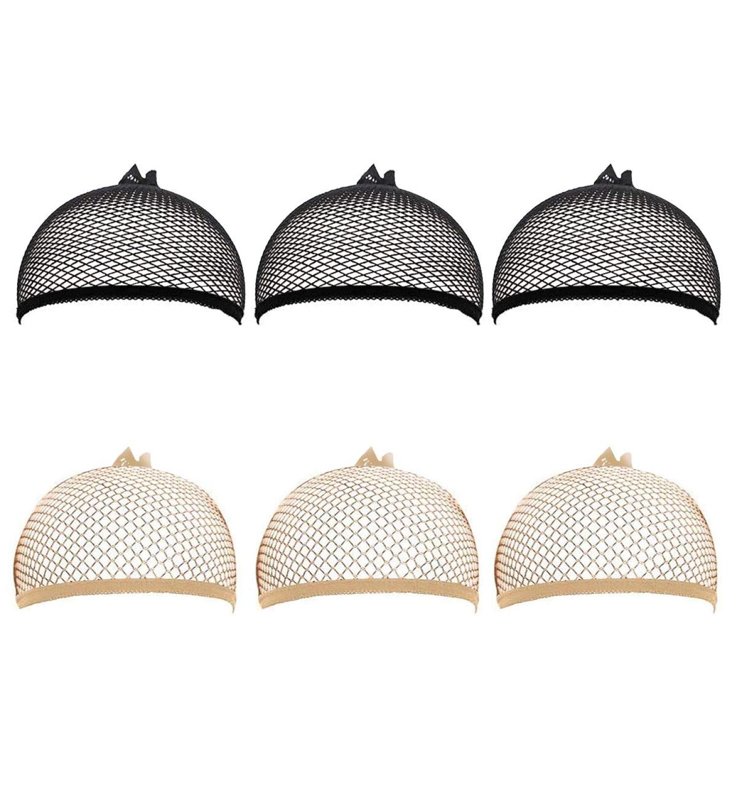 Wig Cap Set - 6 Piece Elastic Hair Net for Wigs | Cotton Mesh & Neutral Options | International Shipping Available - Buy Online on GoSupps.com