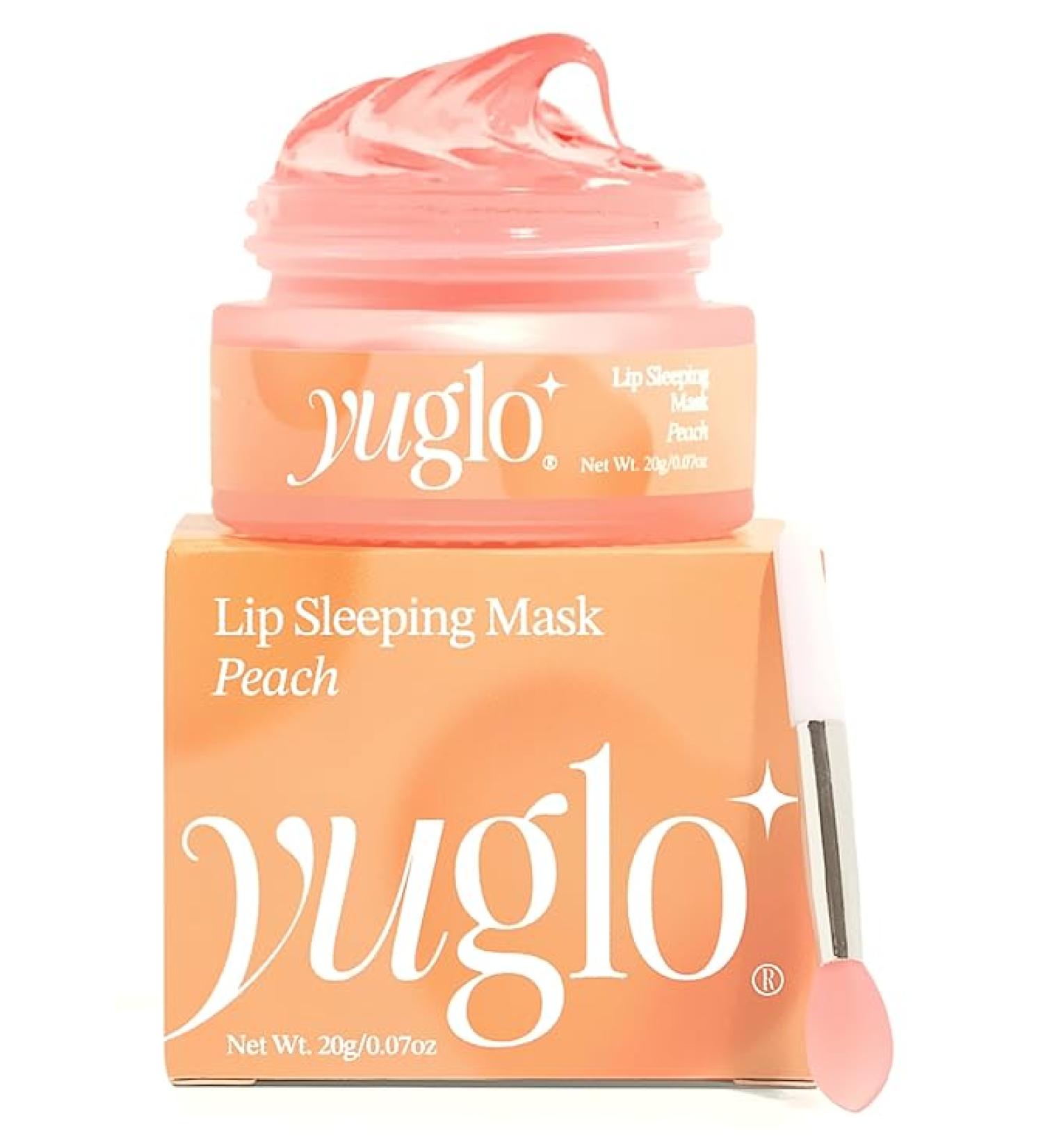 YUGLO Moisture Collagen Booster Lip Sleeping Mask - Peach | Hydrating Treatment for Dry Chapped Lips - Buy Online on GoSupps.com
