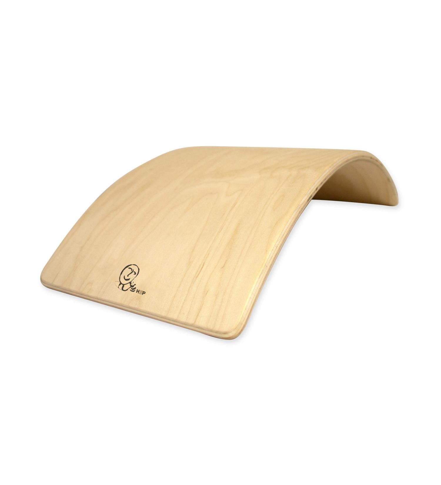 Buy HSP Upper Back Bolster Wooden Pillow | Spinal Health Pain Relief & Posture Correction | Maple Wood Lumbar Support - Buy Online on GoSupps.com