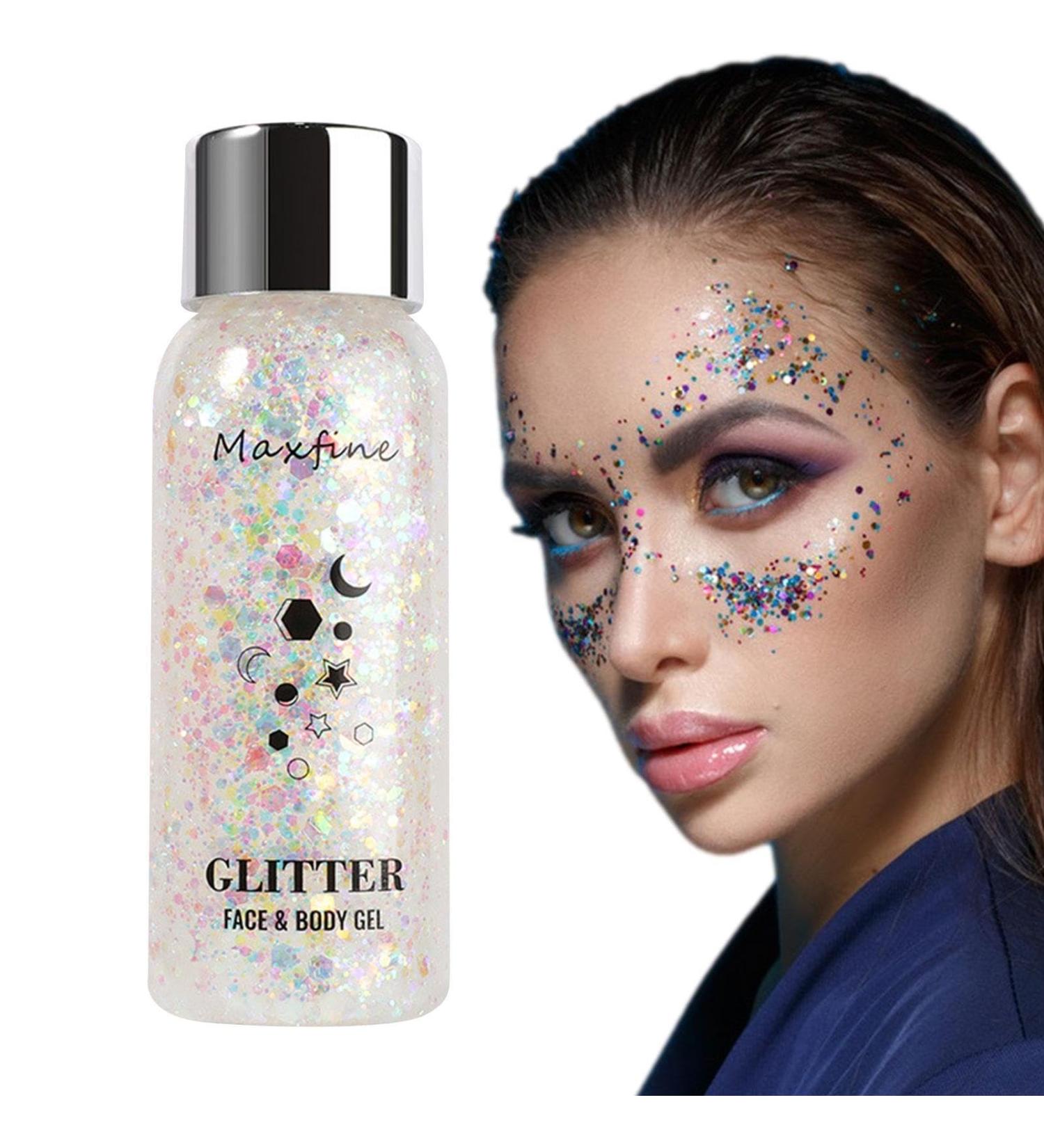  bellv Liquid glitter eyeshadow - Glitter body gel - Quick drying - Coarse glitter for eye hair and lips - Sparkling holographic gel for women Bellv - Buy Online on GoSupps.com