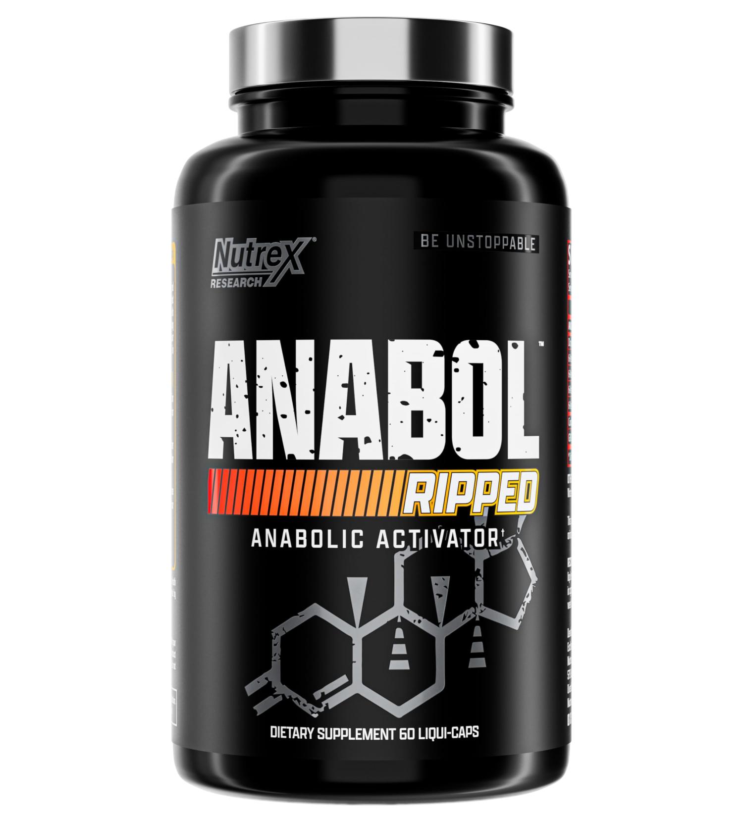 Nutrex Research Anabol Ripped Anabolic Muscle Builder for Men 2-in-1 Muscle Builder and Shredding Supplement (60 Count) 60 Count (Pack of 1) - Buy Online on GoSupps.com