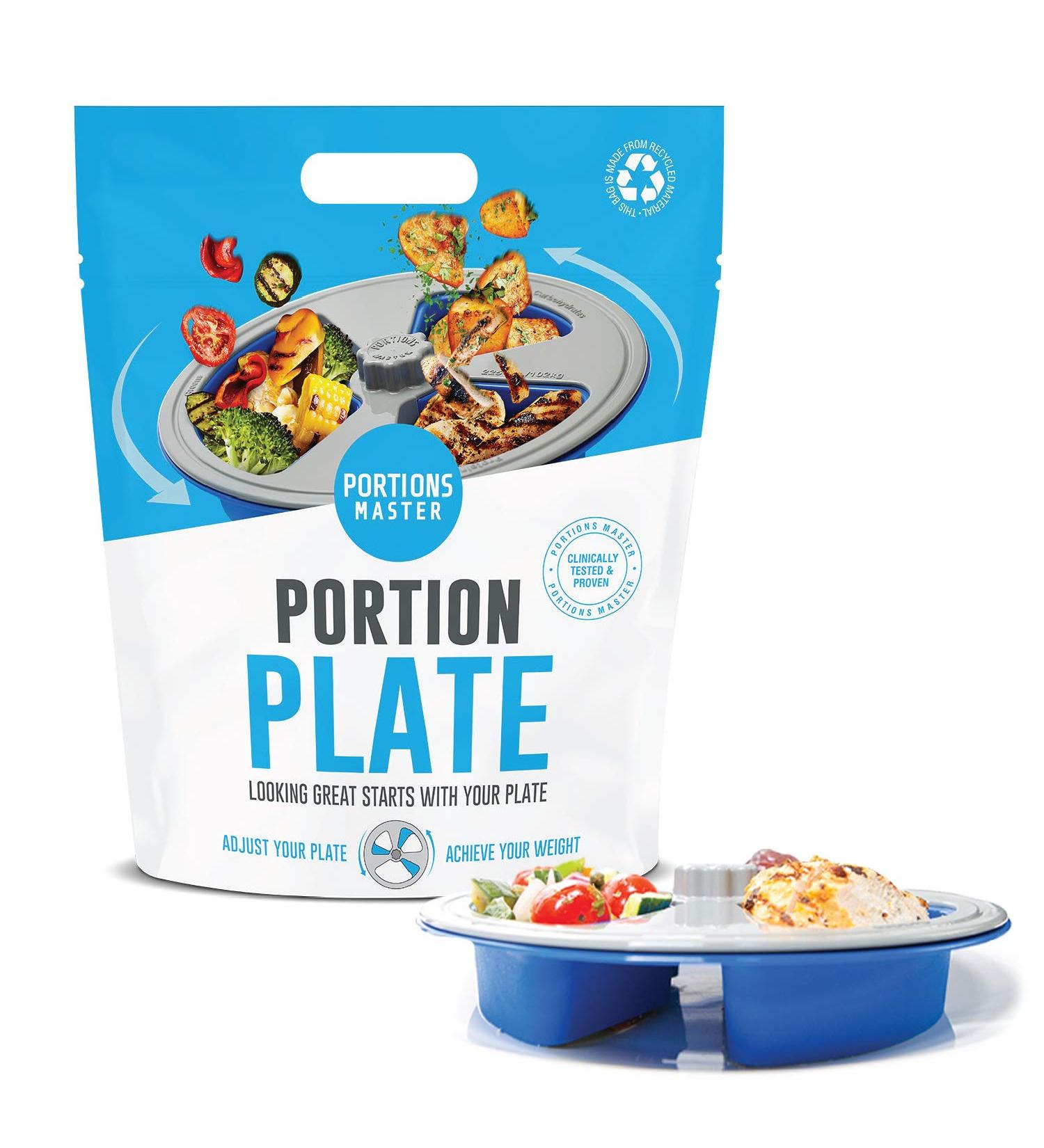 Portions Master All in One Plate - Diet Weight Loss Aid for Food Management and Servings Control - Buy Online on GoSupps.com