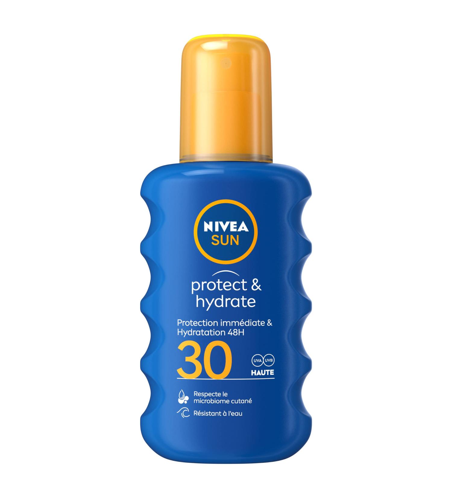 Nivea Sun Protect & Hydrate Spray SPF30 200ml - Ultimate Sun Protection - Buy Online on GoSupps.com