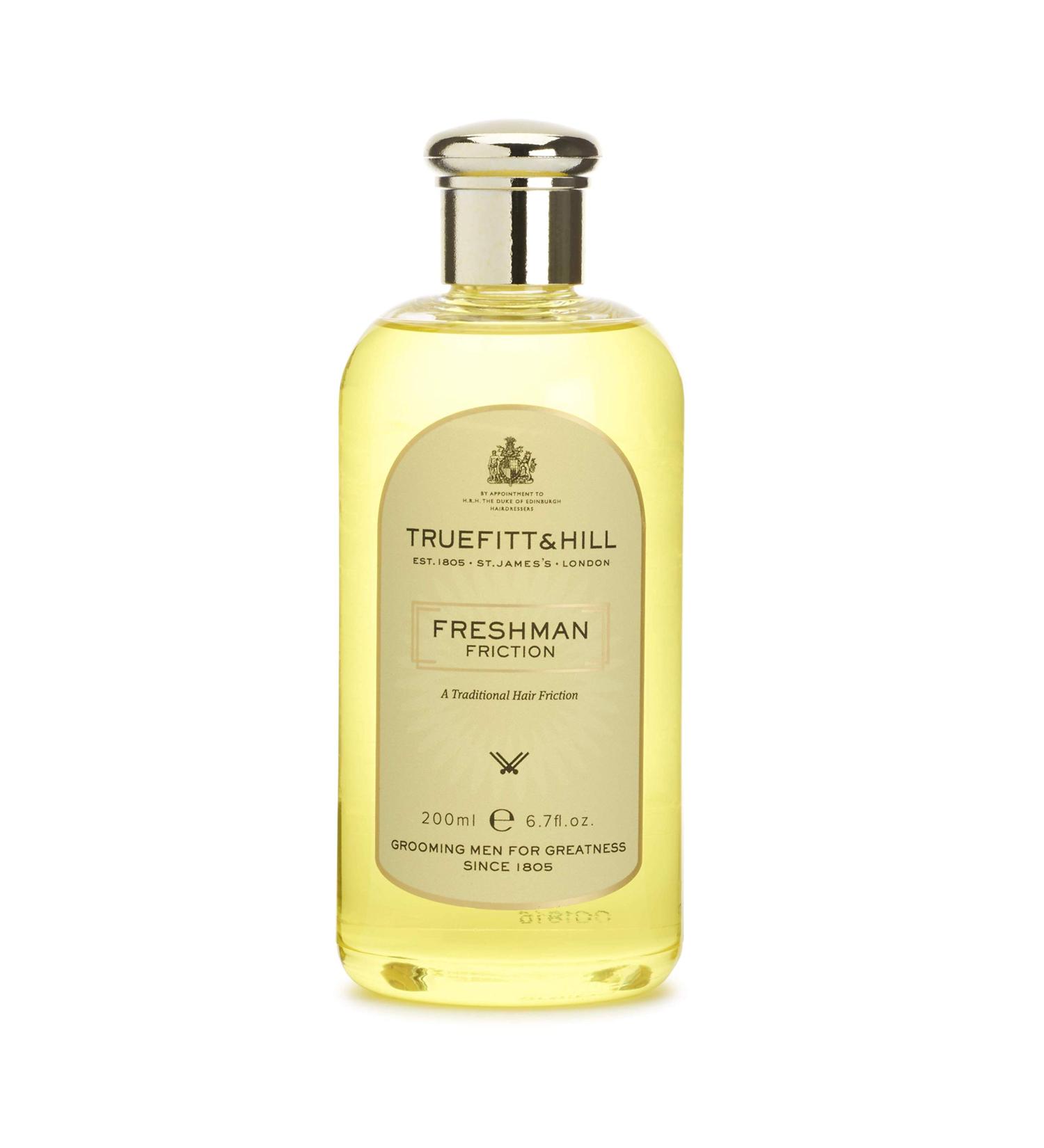 Truefitt & Hill Freshman Friction Stimulating Invigorating and Purifying Formula with Premium Cleansing Ingredients Compatible with Other Hairdressings - 6.7 oz.