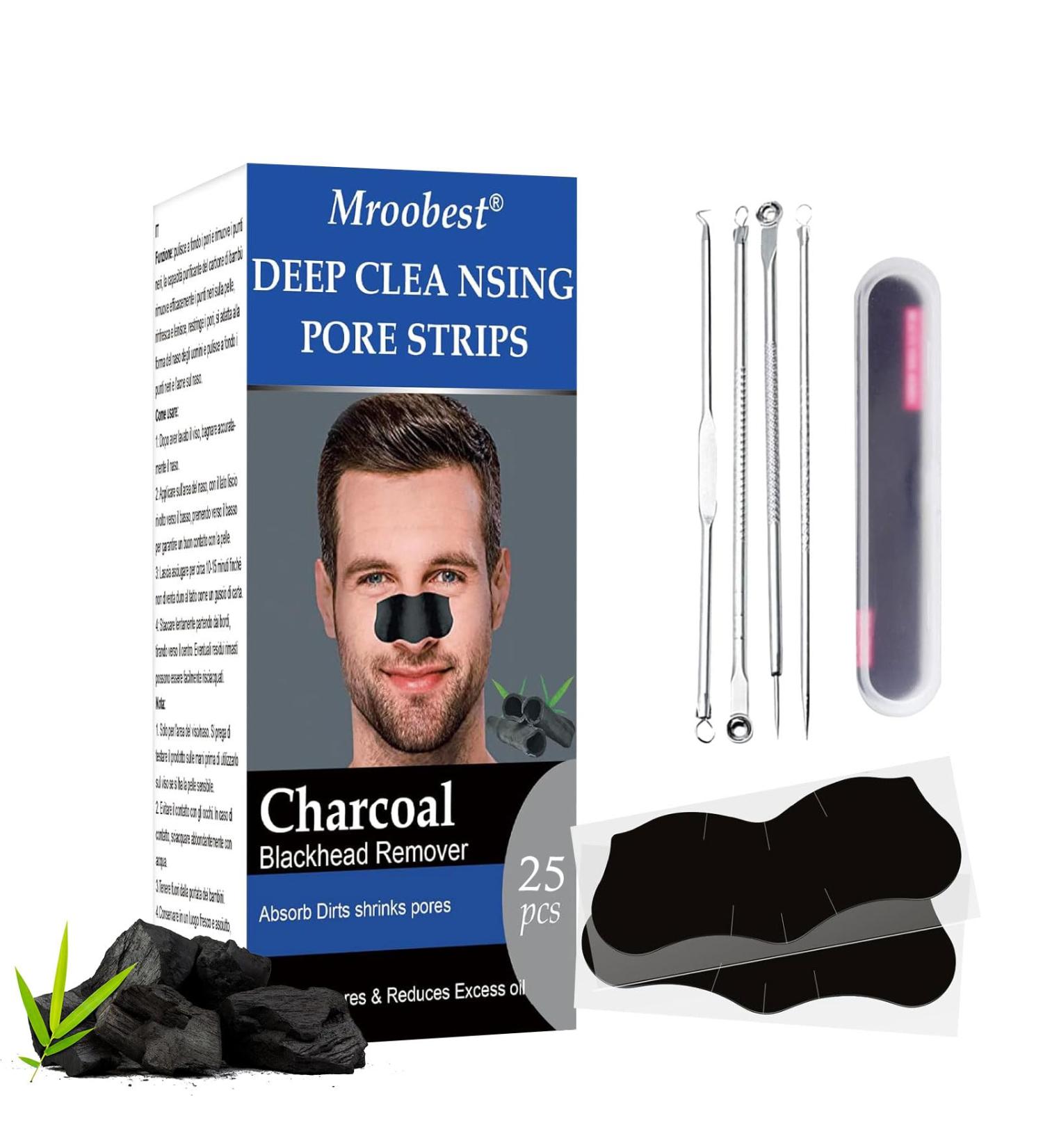 Beasts Nose Strips - 25PCs Activated Carbon Pore Strips for Blackhead Removal & Deep Cleansing | Anti-Nose Stripes for Smooth Skin - Buy Online on GoSupps.com