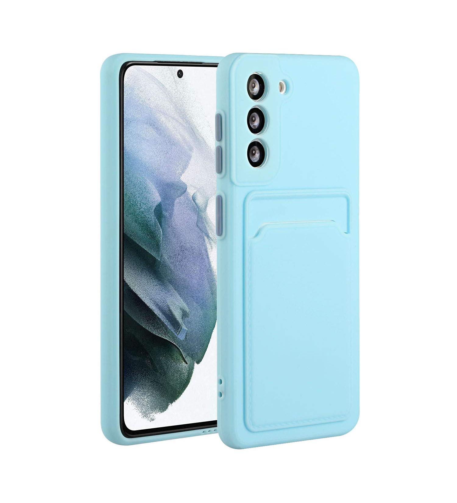 Buy Tivenfezk Nadoli Silicone Case for Samsung Galaxy A34 5G - Ultra Thin Shockproof Scratch-Resistant Wallet TPU Cover with Credit Card Holder - Blue - Buy Online on GoSupps.com