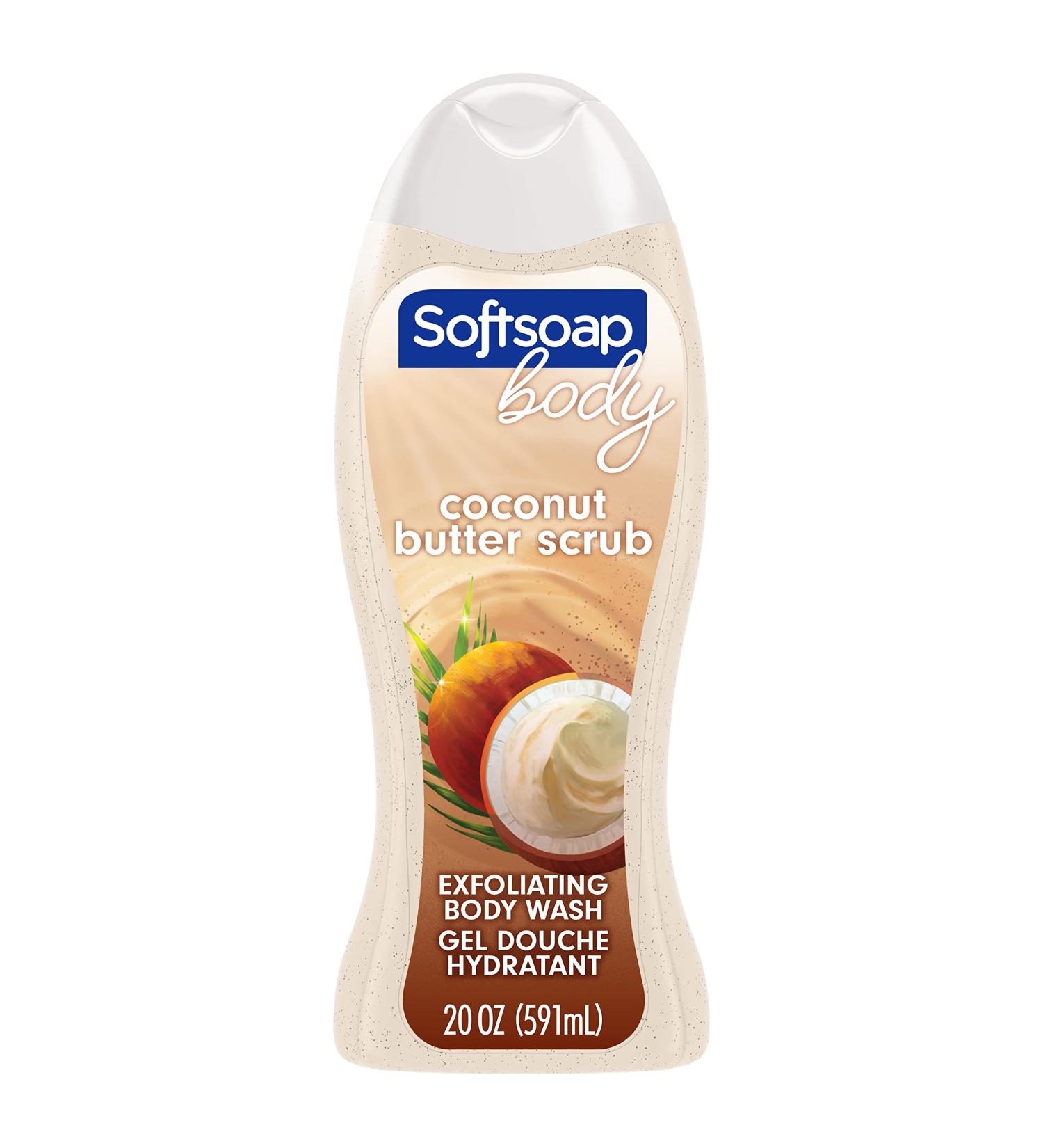 Softsoap Coconut Butter Scrub Exfoliating Body Wash - 20oz - Buy Online on GoSupps.com
