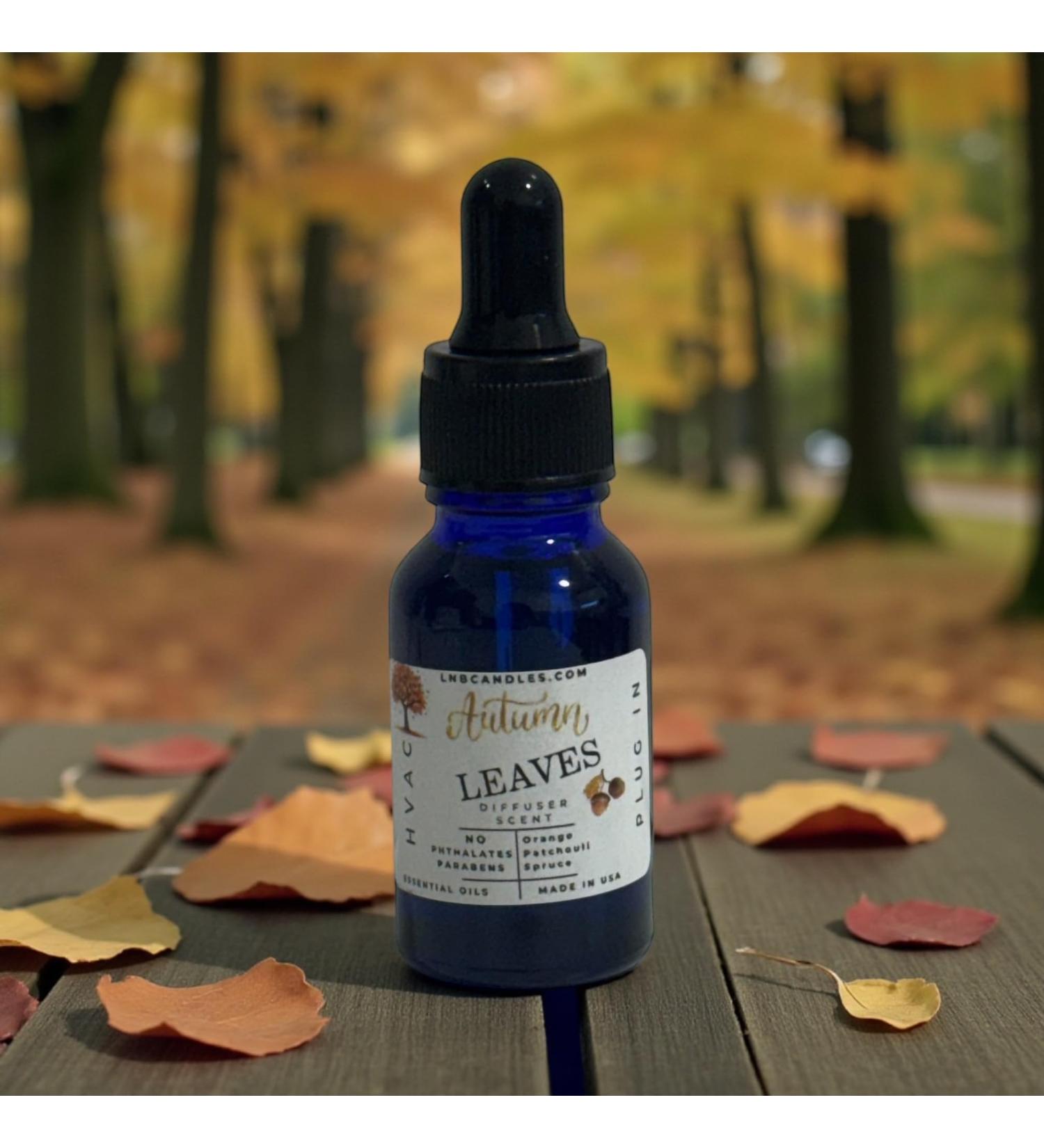 Autumn Leaves Fall Winter Essential Oil Blend Orange Patchouli & Spruce | Made in USA Clean Ingredients Aromatherapy Home Fragrance Pefect for Diffusers Shower Aromatherapy Made in USA 15 ML