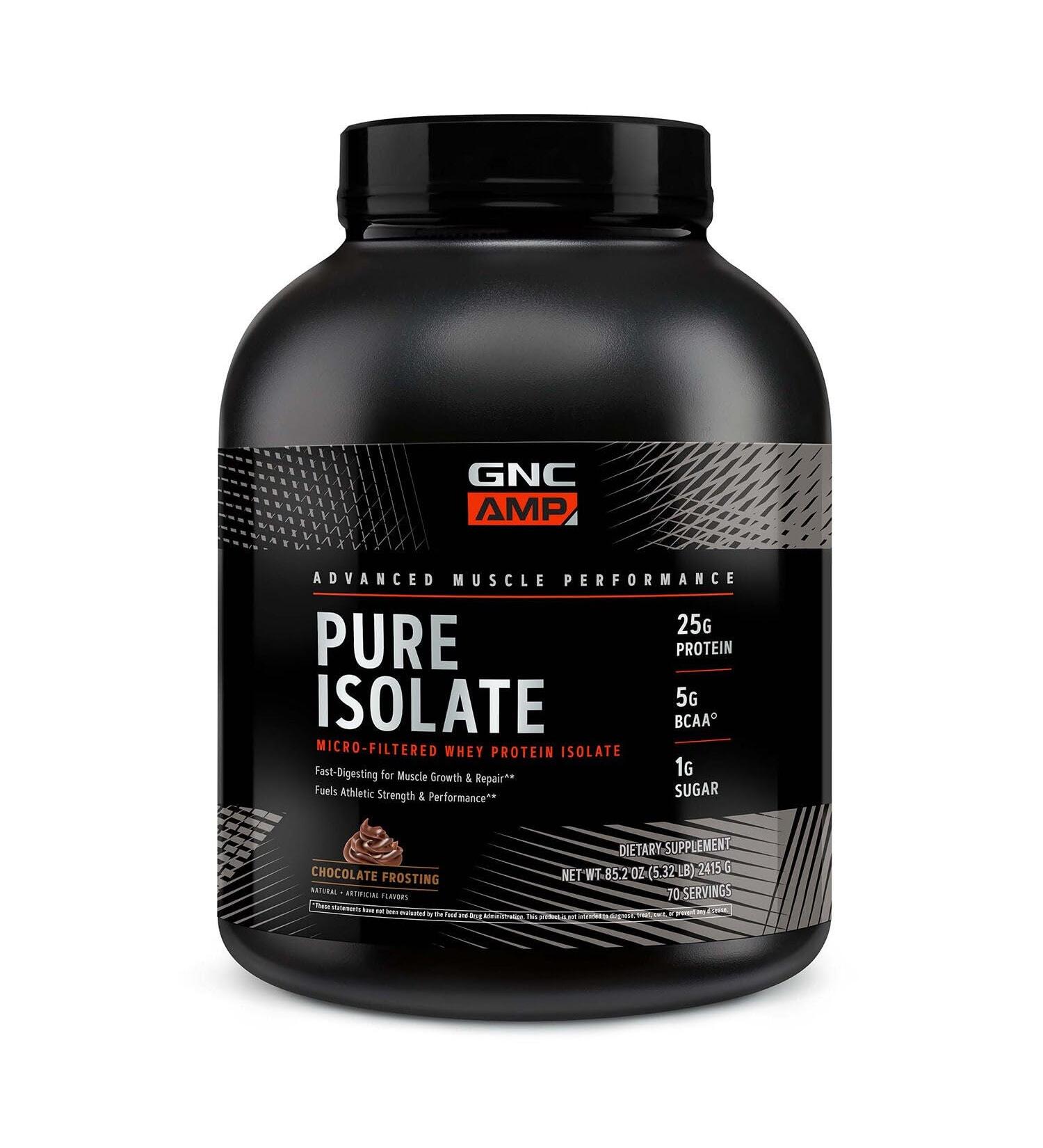 GNC AMP Pure Isolate - Chocolate Frosting (70 Servings) - Buy Online on GoSupps.com