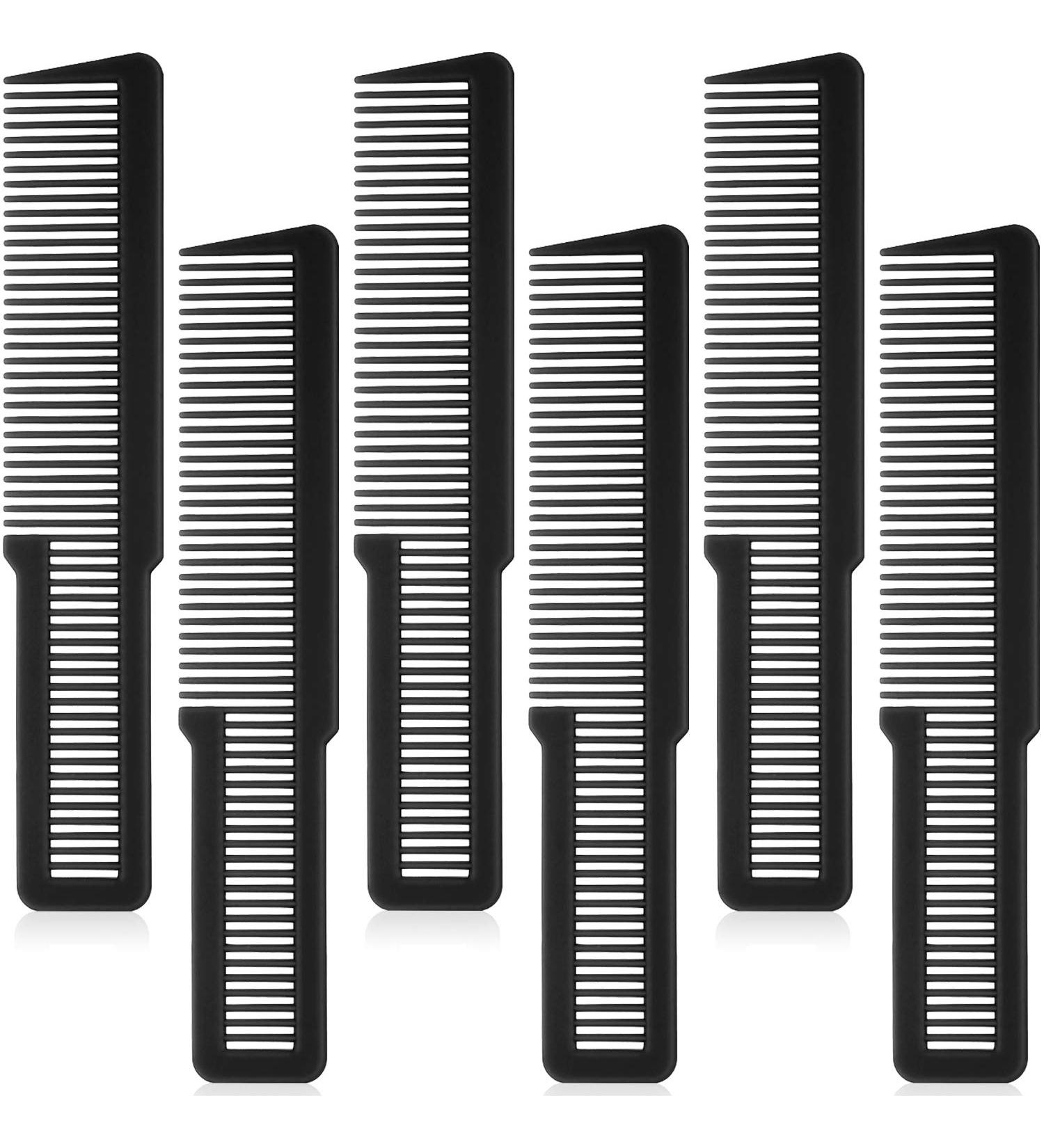 6-Piece Professional Hair Cutting Comb Set - Ideal for Stylists and Barbers - Black - Buy Online on GoSupps.com