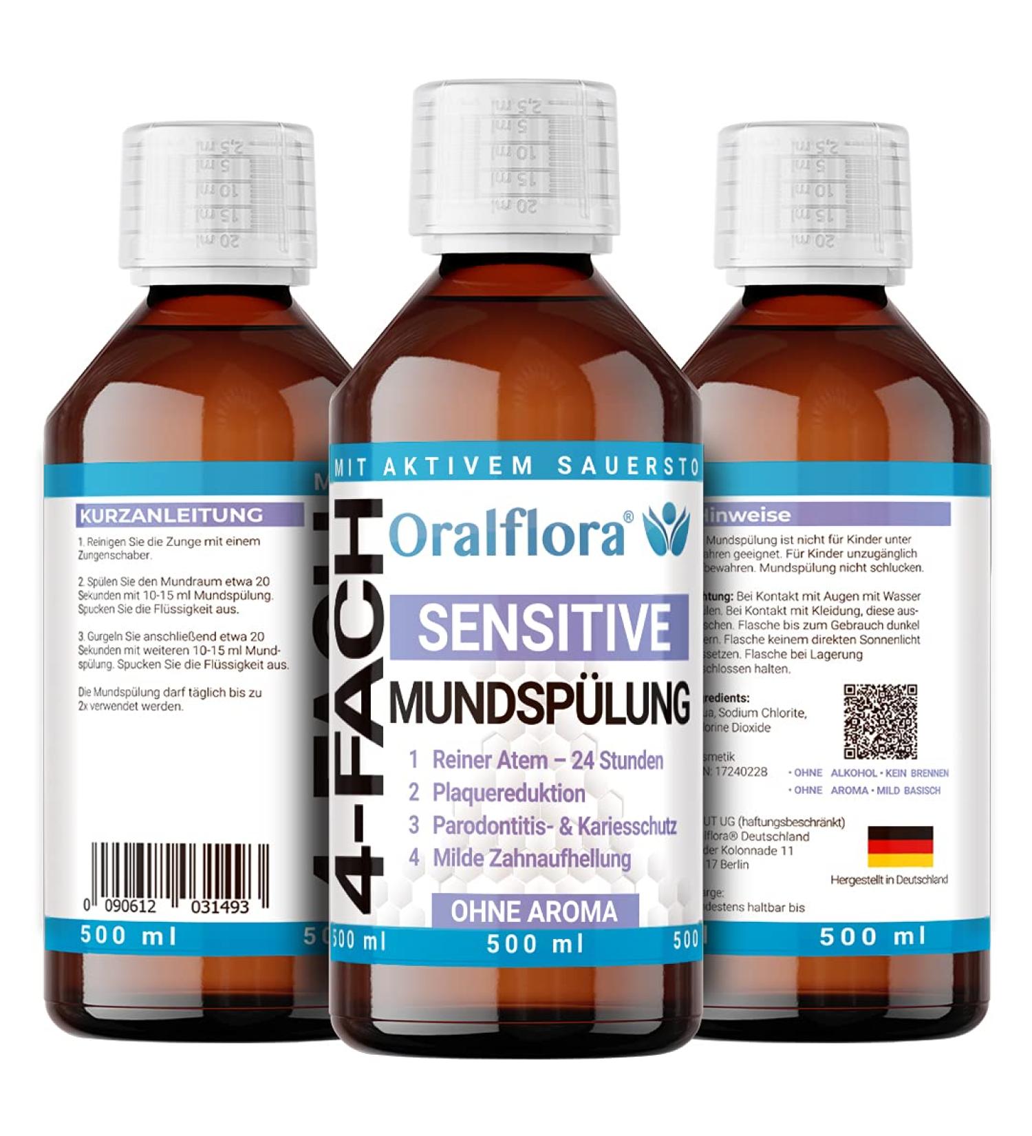 3x bain de bouche tr s efficace 500ml avec dioxyde de chlore CDL - haleine fra che 24h - bain de bouche