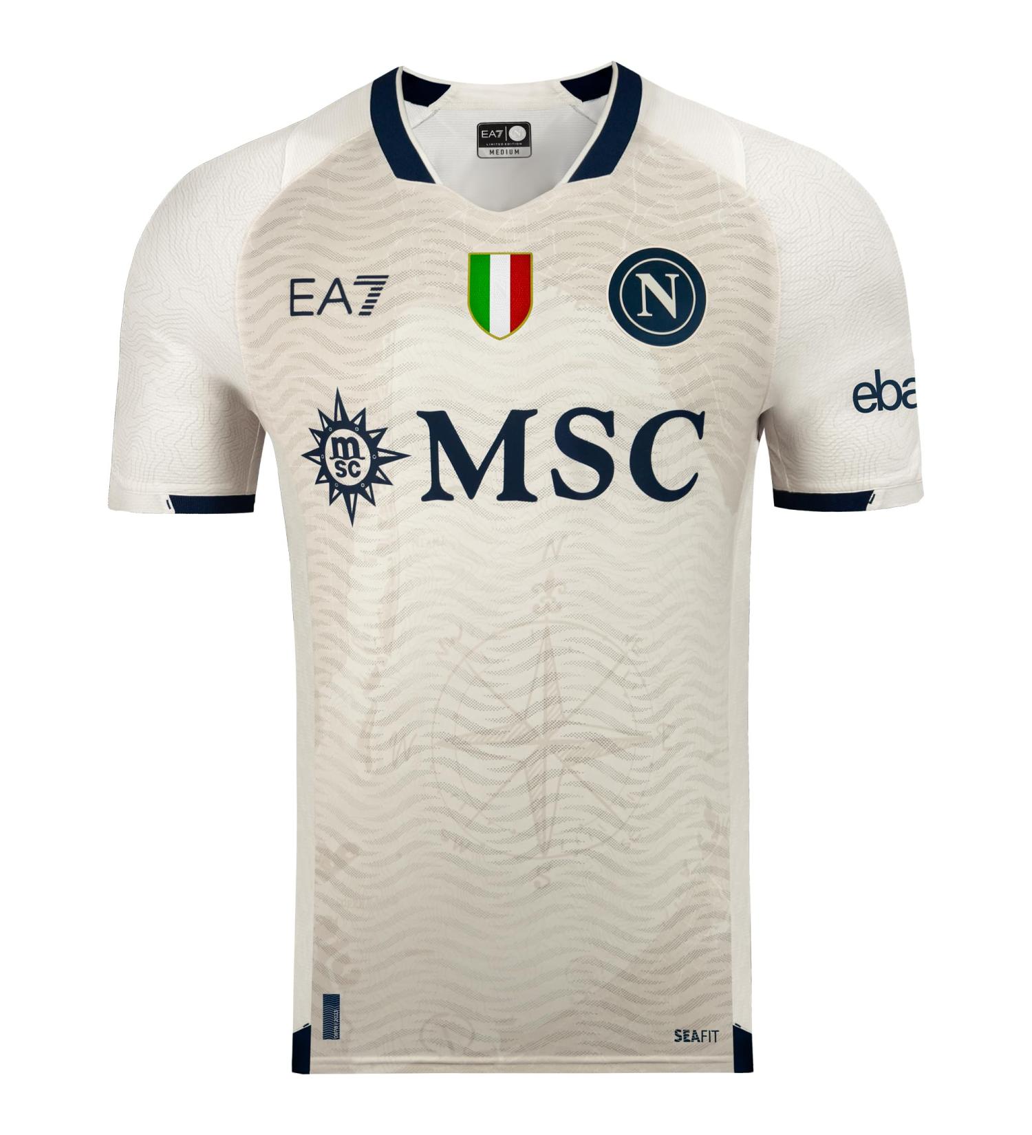 Buy SSC Napoli Unisex Everywhere Jersey - Limited Edition 2023/2024 Official Ivory XXL T-Shirt | International Shipping Available - Buy Online on GoSupps.com