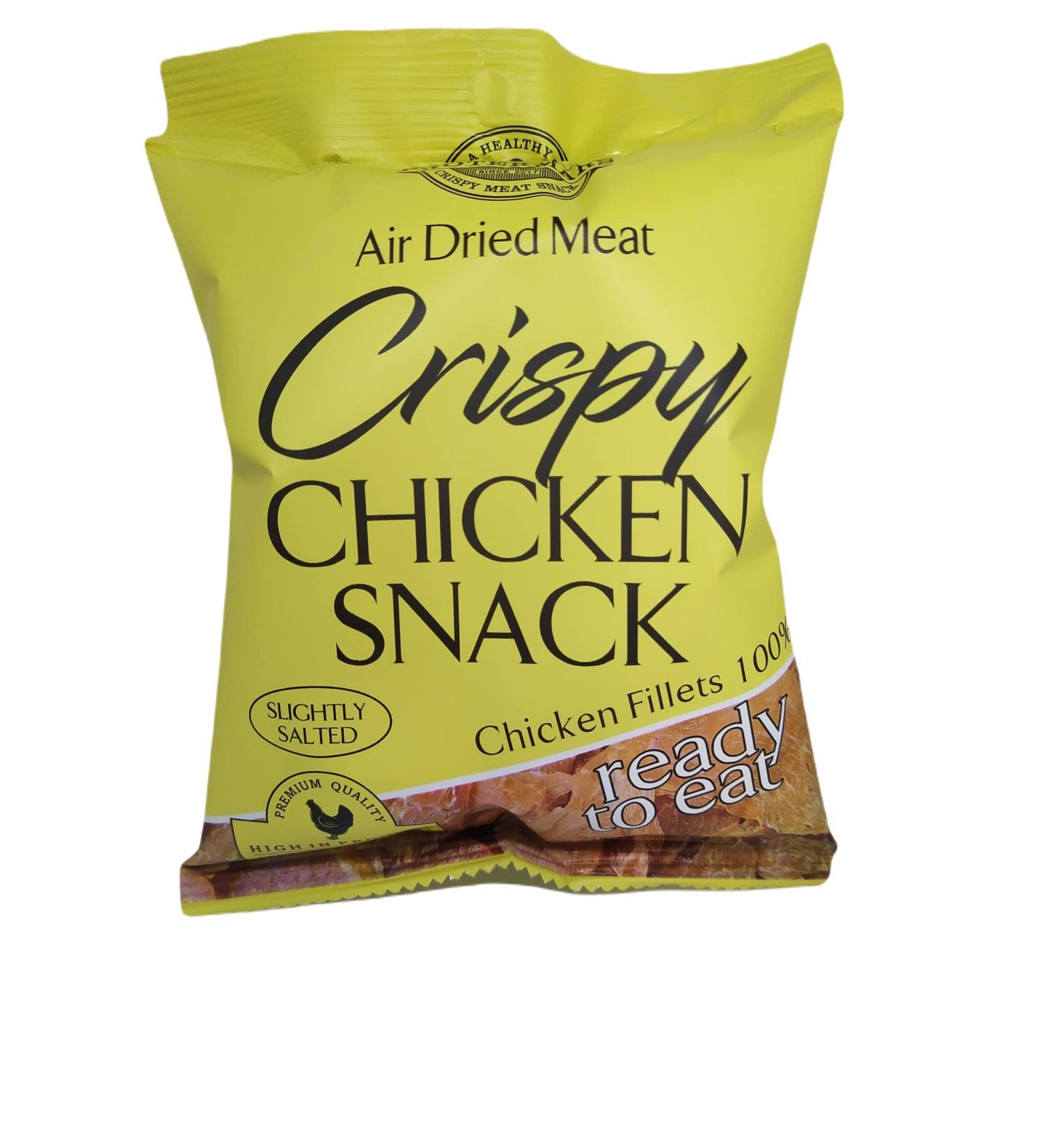 Crispy Chicken Snacks - High Protein 85% - Low Sugar - 100% Chicken Fillet - (6 Bags x 25g) - Buy Online on GoSupps.com