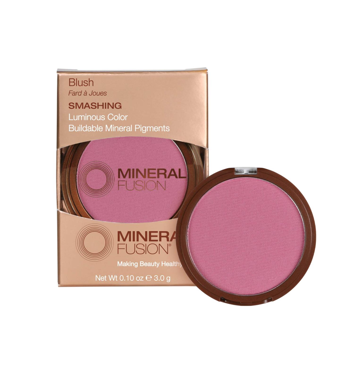 Mineral Fusion Blush, Smashing - Bright Pink 0.10 oz | Natural Mineral Makeup - Buy Online on GoSupps.com