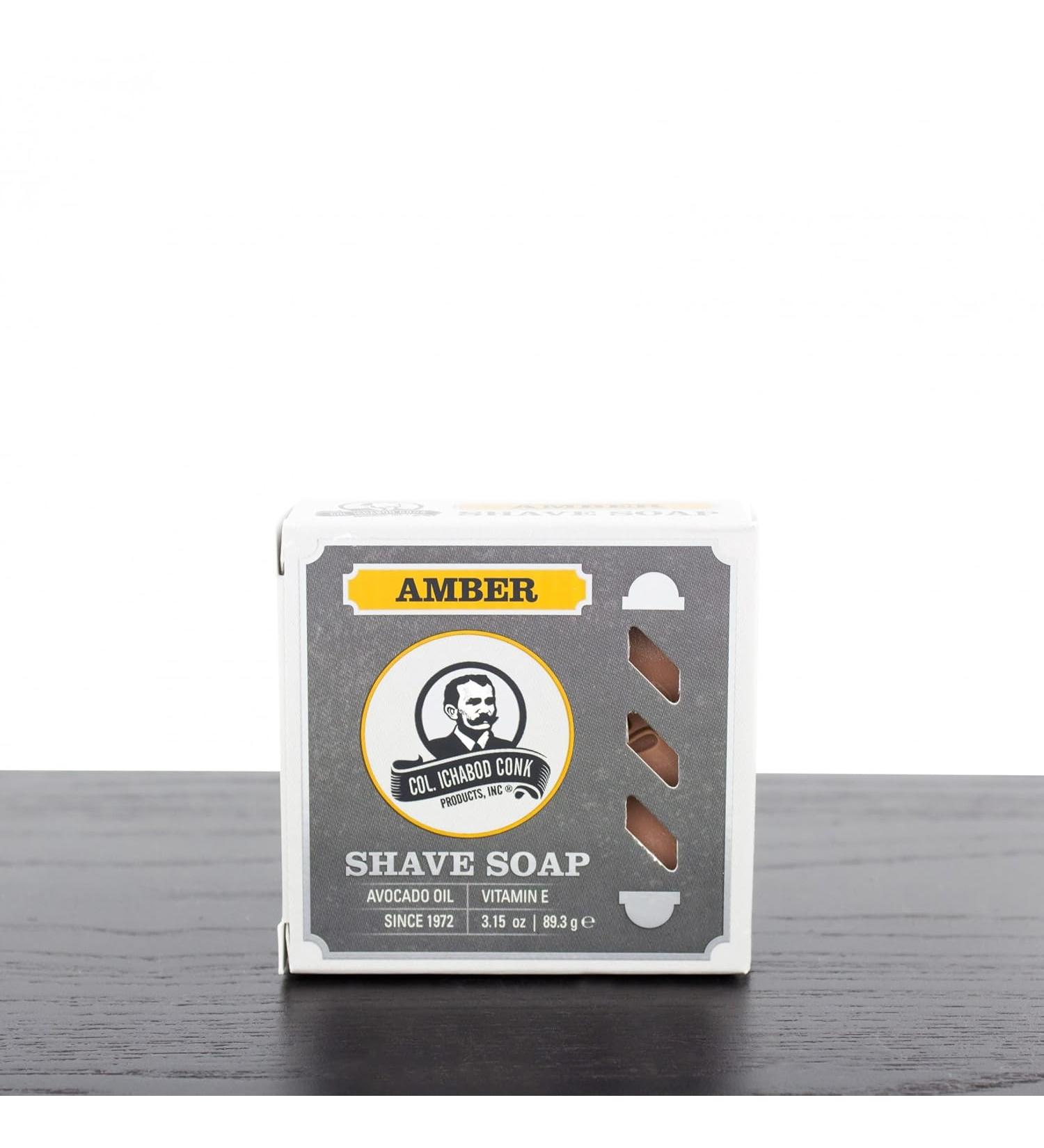 Colonel Conk AMBER Super Bar Shave Soap 3-3/4 oz - Extra Large Size - Buy Online on GoSupps.com