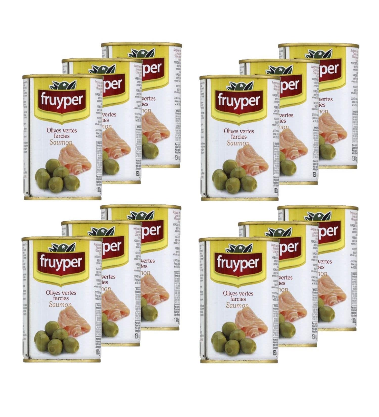 Fruyper Pack of 12 salmon-stuffed olives - 300g box