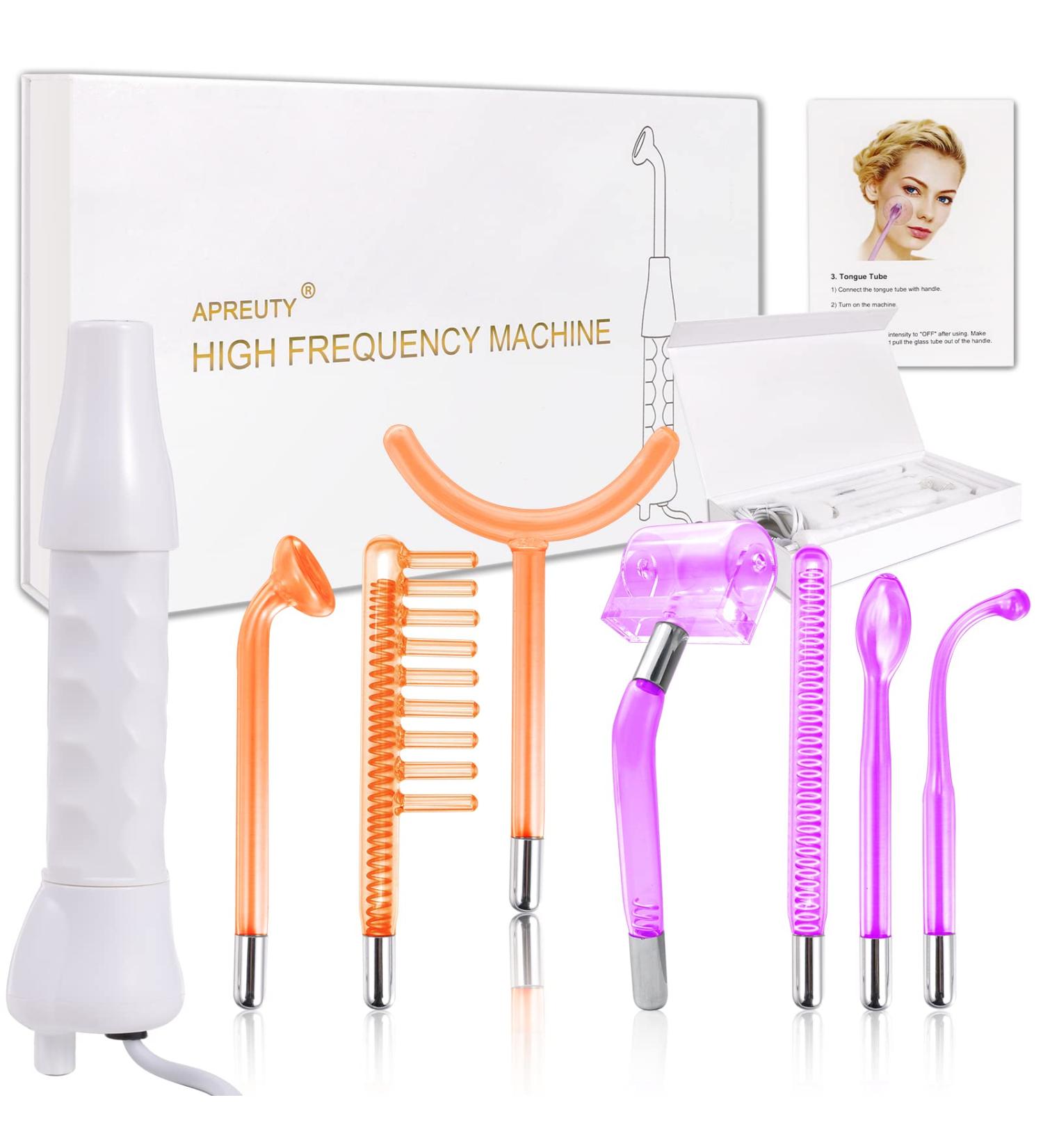 APREUTY 7 in 1 Portable High Frequency Wand Machine with Neon & Argon Wands - Buy Online on GoSupps.com