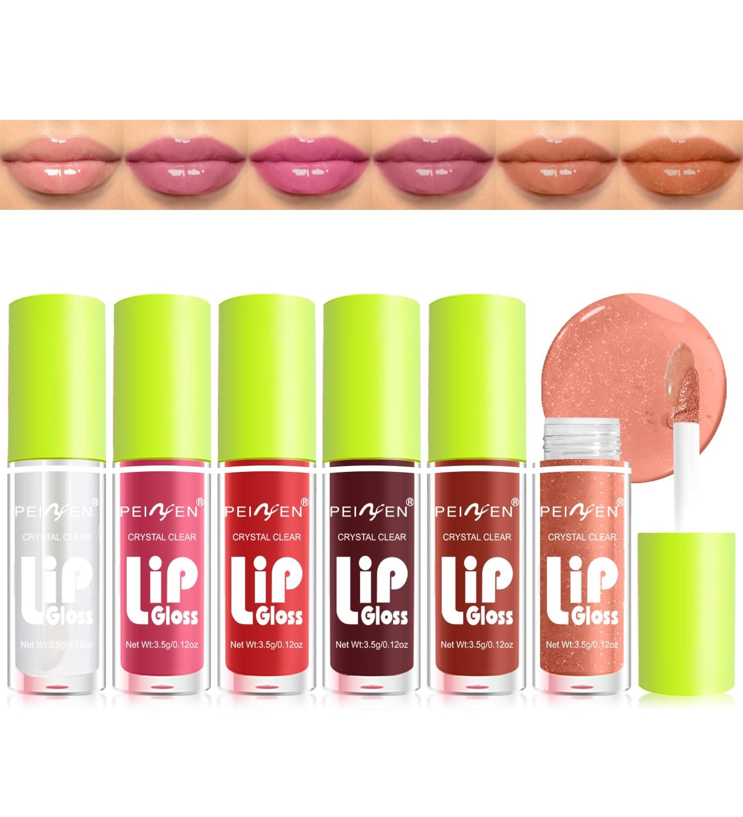 Buy 6 Colors Fat Lip Oil Gloss | Hydrating Tinted Lip Gloss | Long-Lasting Plumping Lip Care - Buy Online on GoSupps.com