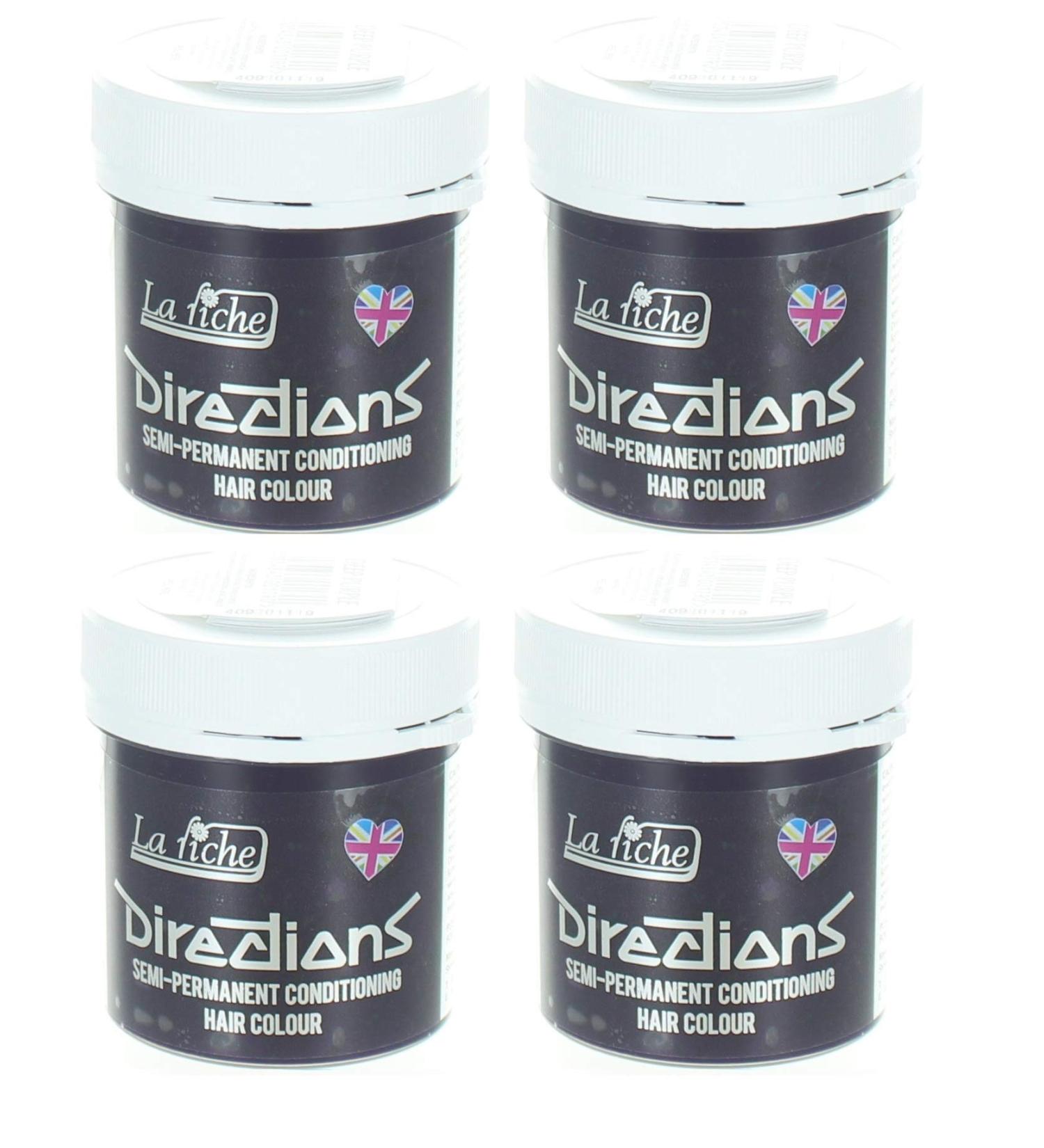 La Riche Directions Semi-Permanent Hair Color Tint 4 Pack - Dark Purple