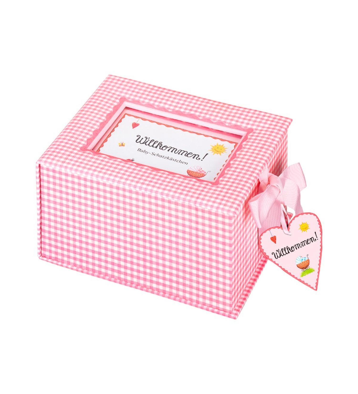 Shop Baby Treasure Box 'Welcome!' - Pink Storage Box for Perfect Organization | International Shipping Available - Buy Online on GoSupps.com