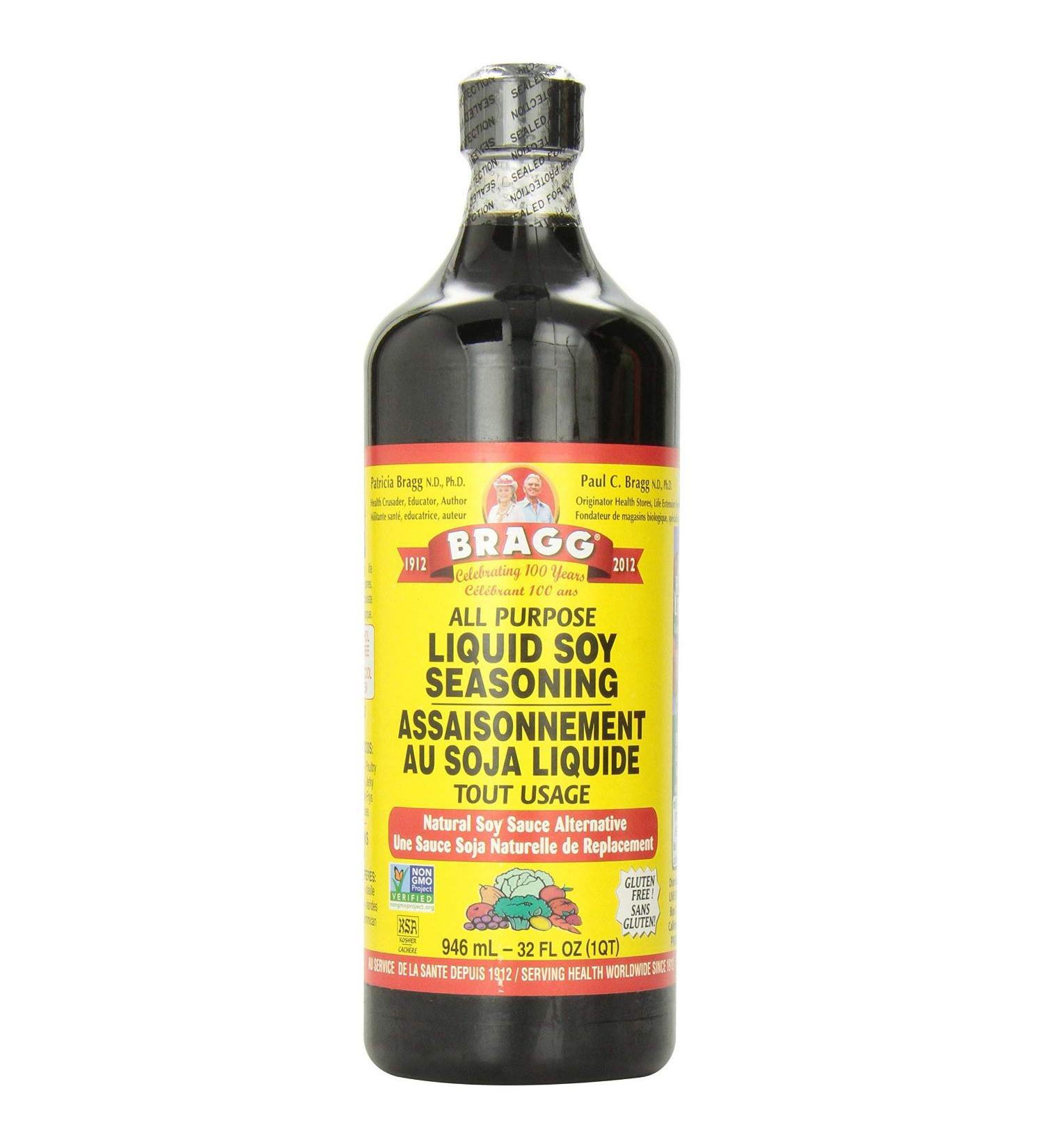 Bragg Liquid Aminos All Purpose Seasoning 32 fl oz - Natural Soy Sauce Alternative - Buy Online on GoSupps.com