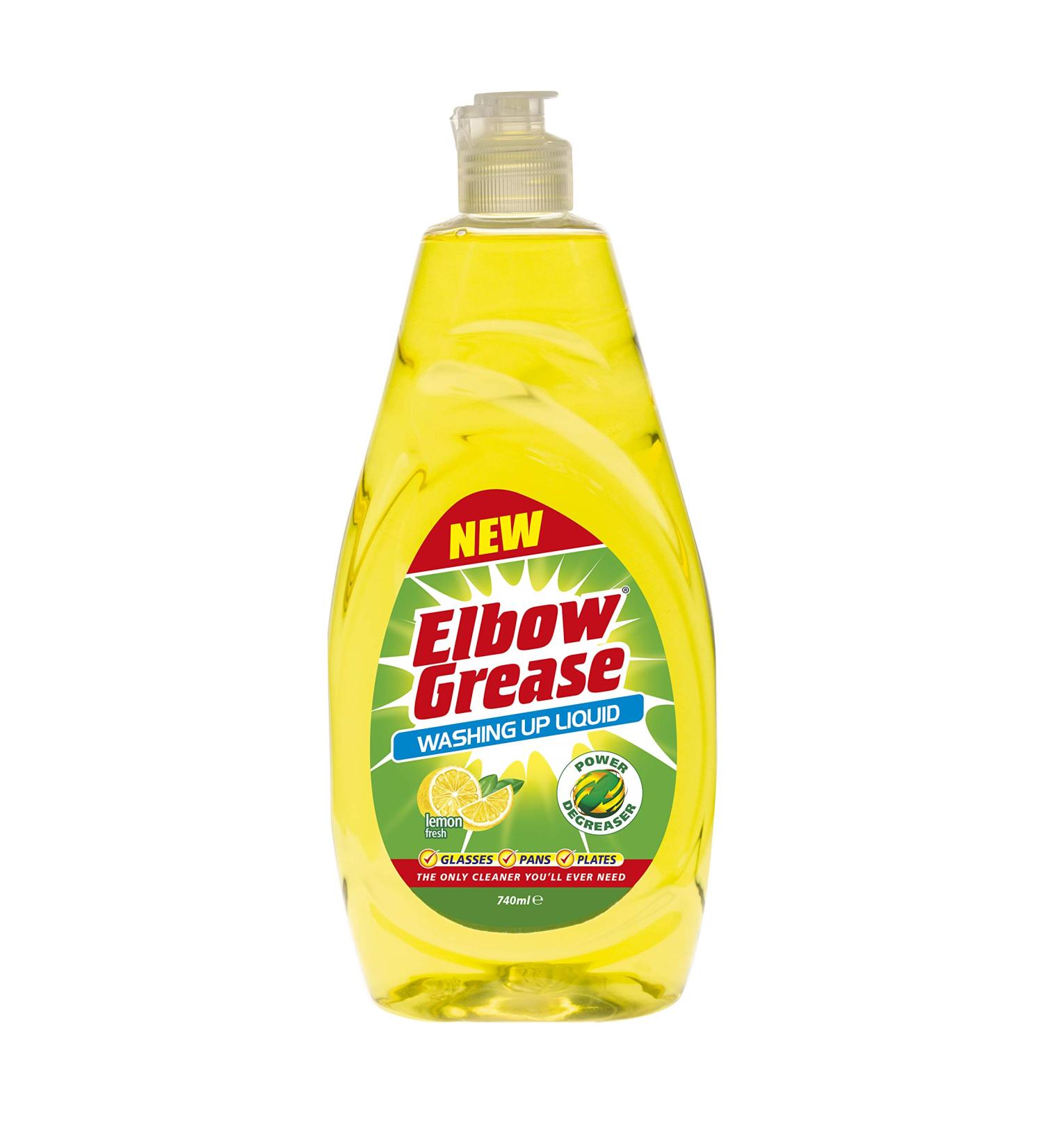 Elbow Grease Lemon Fresh Washing Up Liquid 740ml - Pack of 1 - Buy Online on GoSupps.com