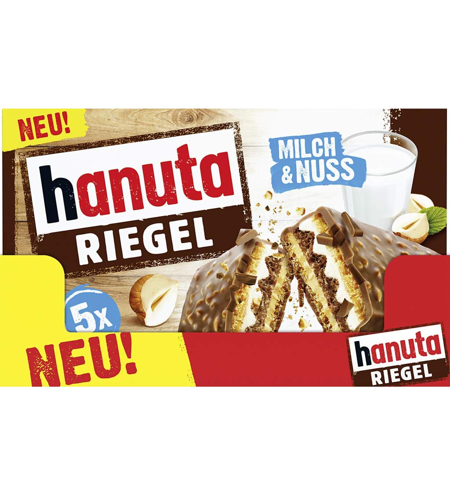  hanuta Riegel Hanuta Riegel 5 packs of 4 (4 x 172 g) - Buy Online on GoSupps.com