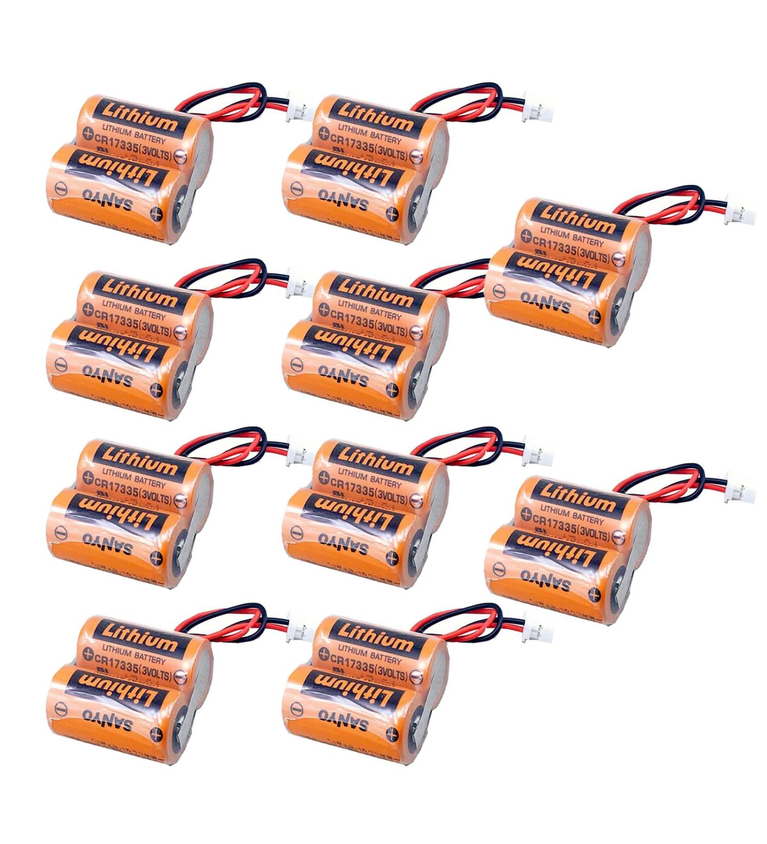 Buy EVA 10-Pack 2CR17335A WK17 6V 1800mAh Battery - SANYO MR-BAT6V1 Compatible for M80 Driver MR-J4 Servo System - International Shipping Available - Buy Online on GoSupps.com
