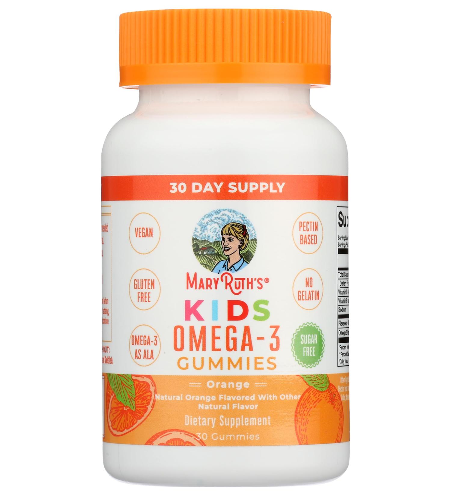 Kids Omega 3 Gummies Orange 30 ct - Buy Online on GoSupps.com