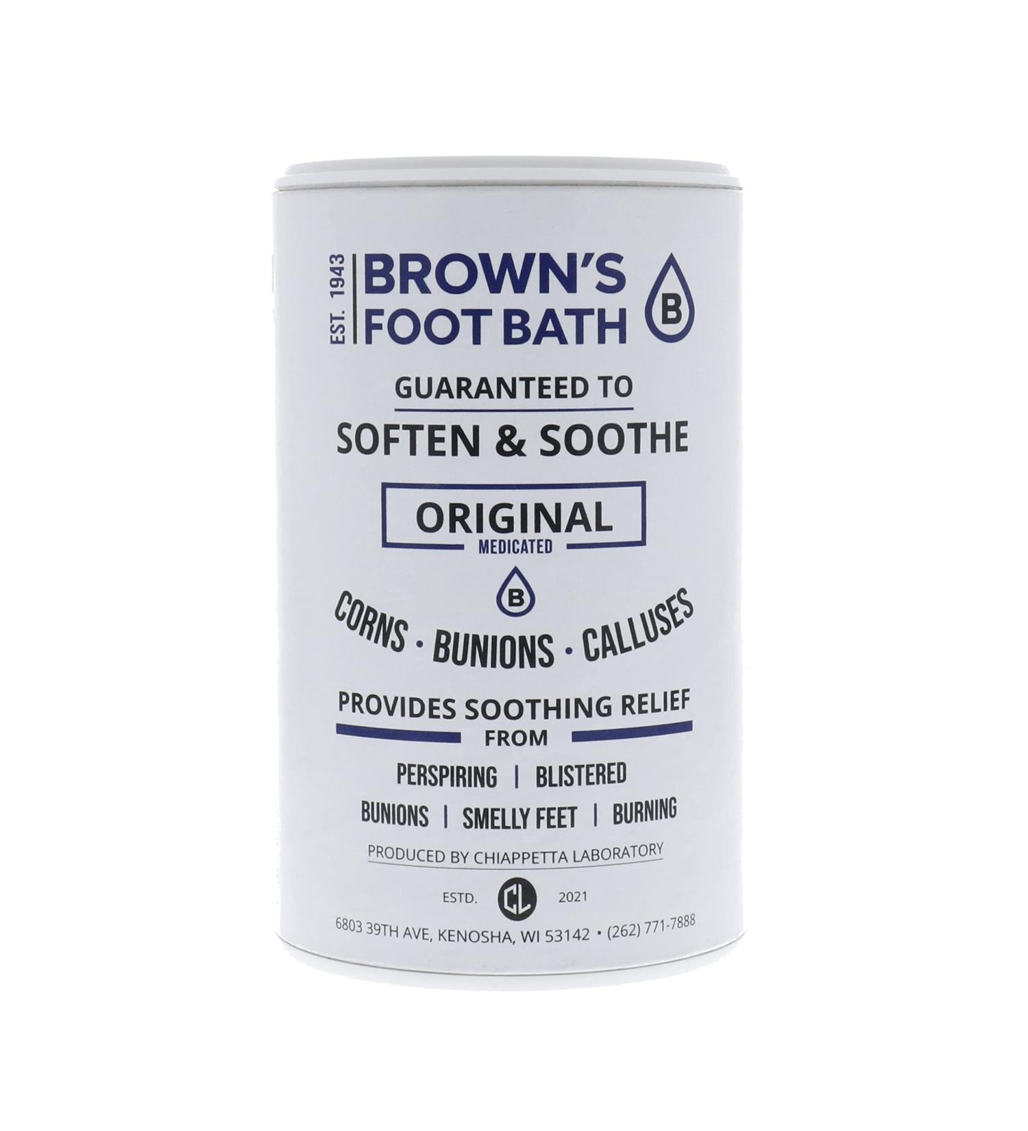 Buy Brown's Original Medicated Foot Bath (8oz) - Soothing Relief for Tired Feet | International Shipping Available - Buy Online on GoSupps.com