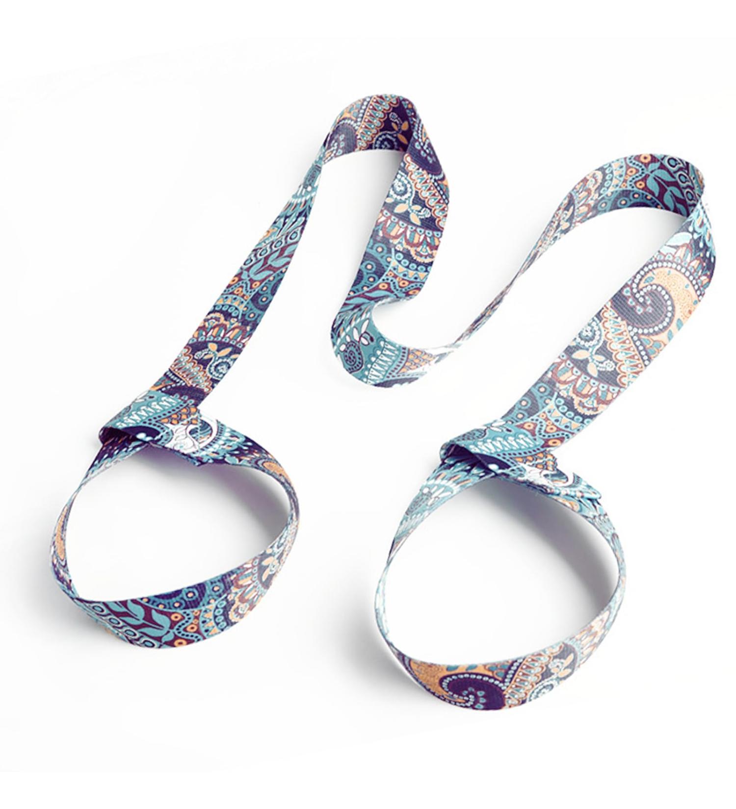 Labuyi Yoga Mat with Adjustable Carrying Strap - Perfect for Fitness Pilates and Stretching | International Shipping Available - Buy Online on GoSupps.com