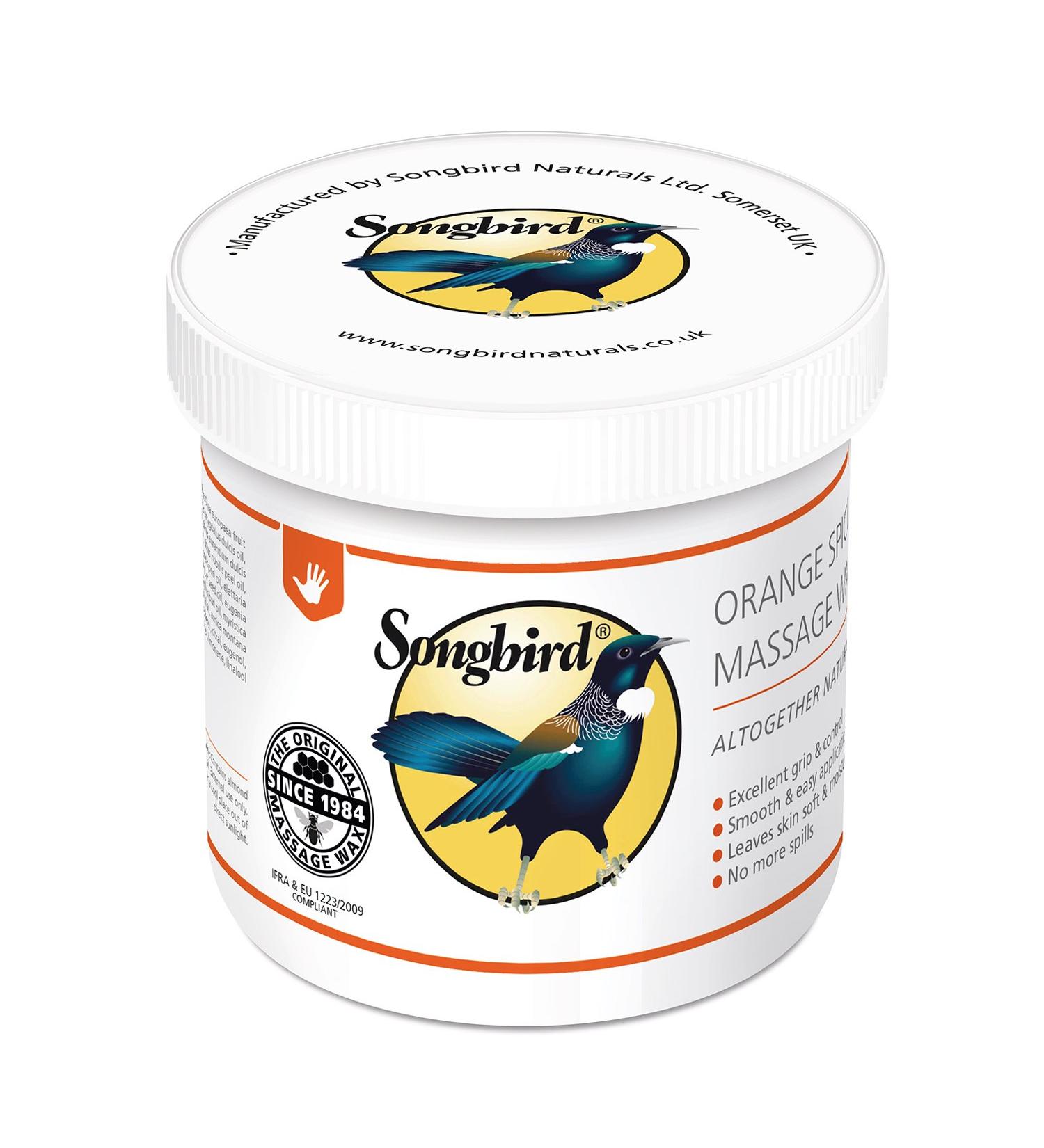 Songbird Orange Spice Massage Wax 550g - Soothing Aromatherapy | International Shipping Available - Buy Online on GoSupps.com
