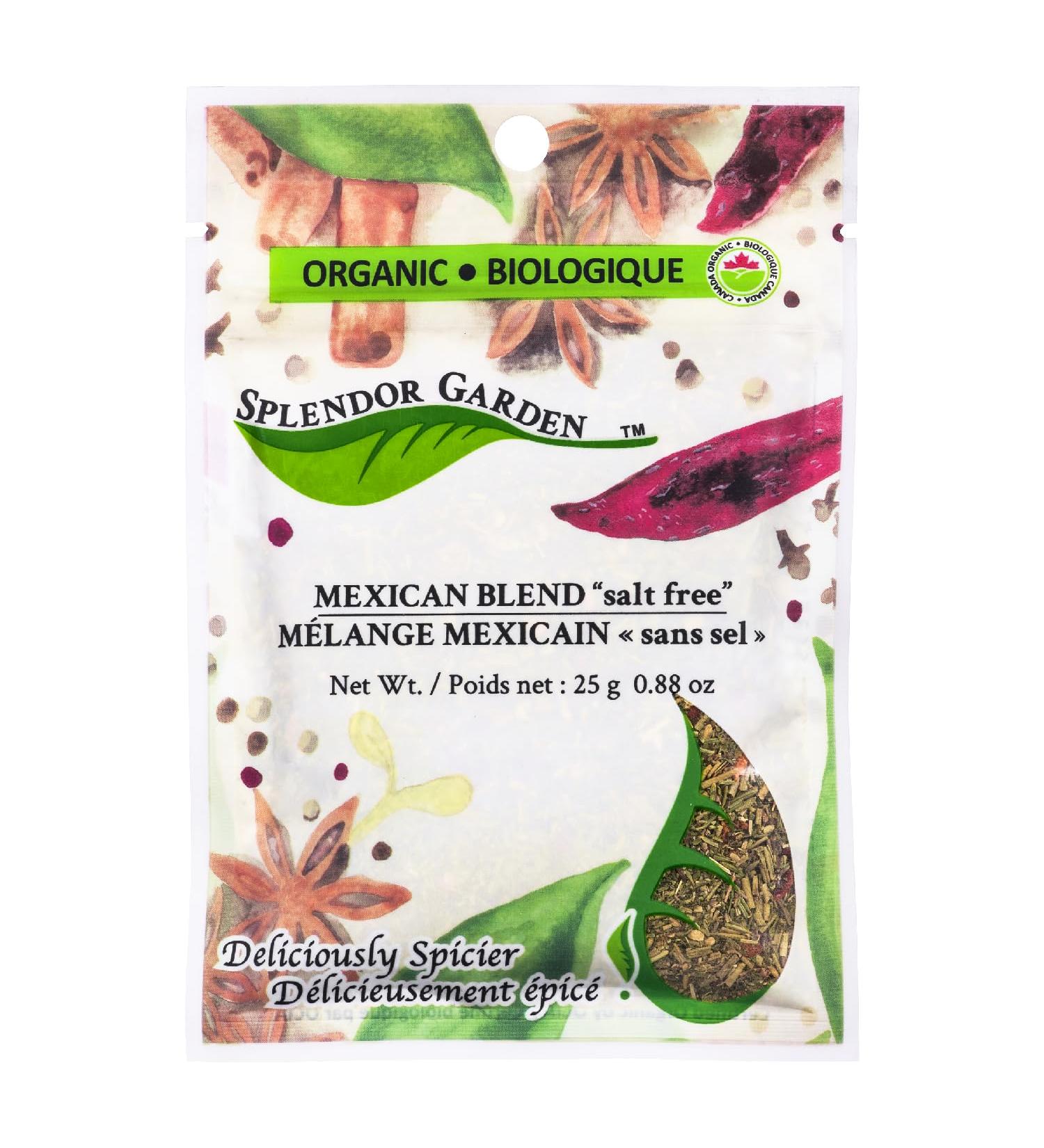 Splendor Garden Organic Mexican Blend "salt free" - 25 g - Buy Online on GoSupps.com