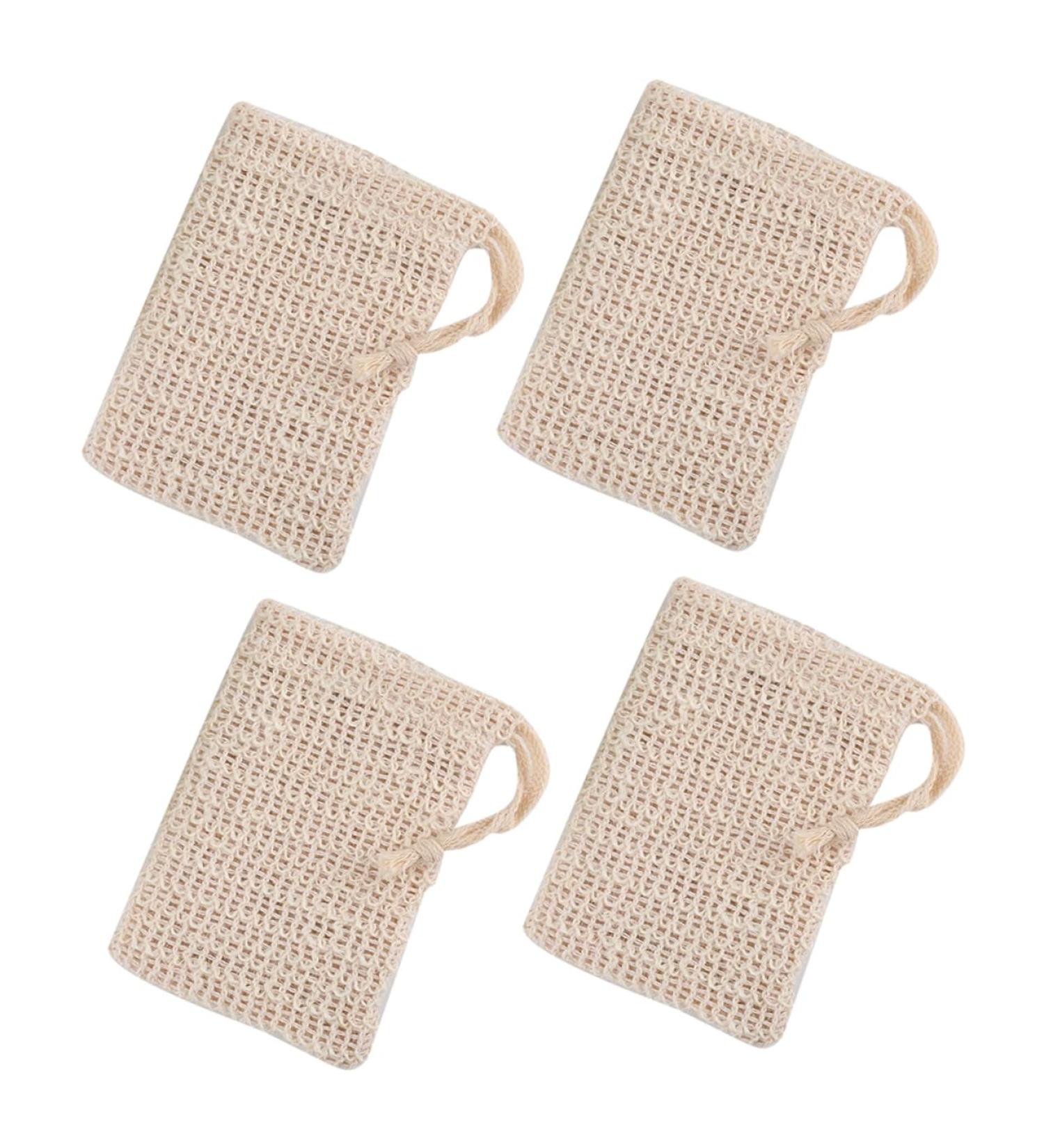POPETPOP 4pi ces Pochette Exfoliante Filet De Rangement Pour Et Bain ponge Mousse Artisanale Pour Exfoliation Et S chage Rapide - Buy Online on GoSupps.com