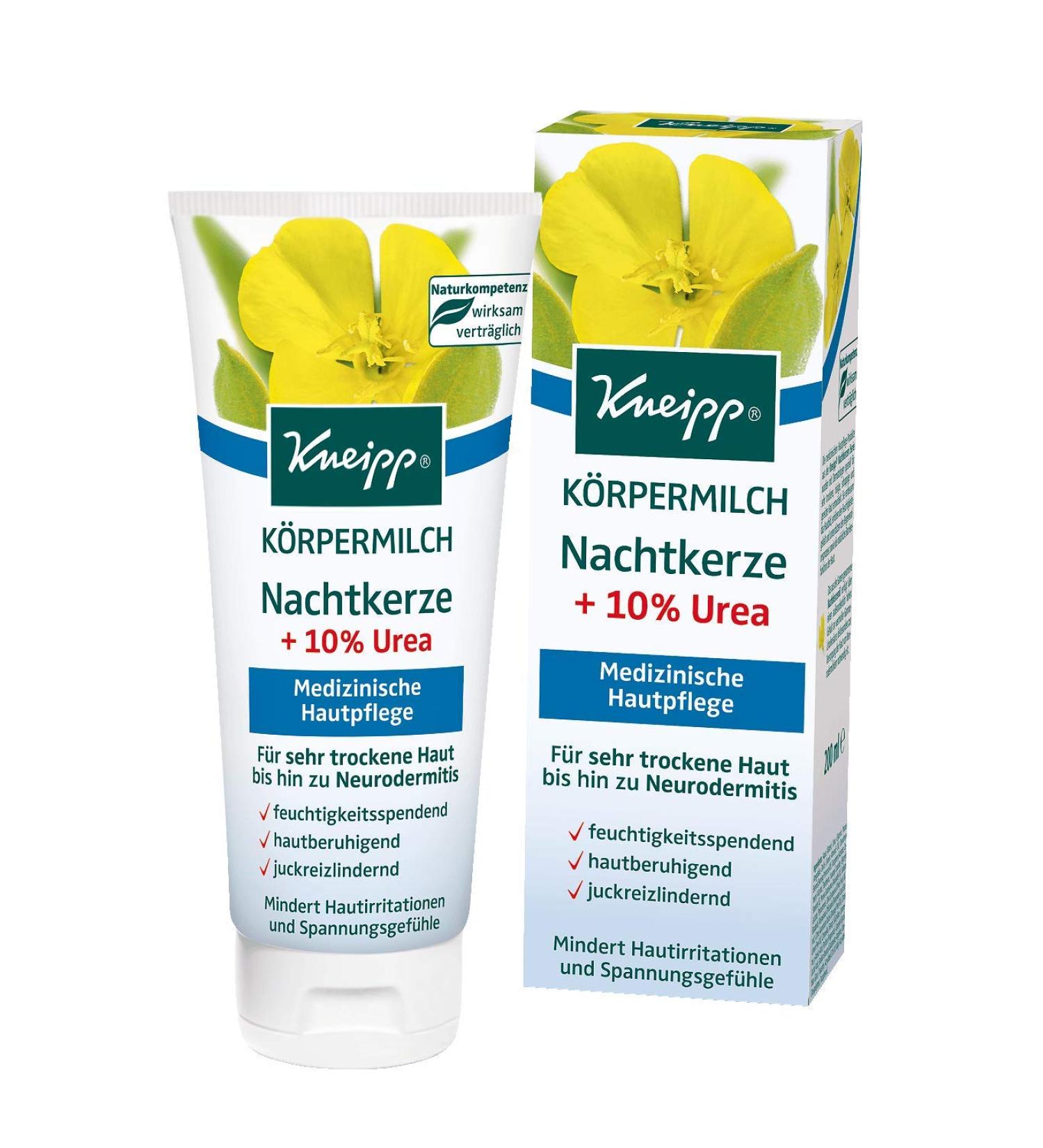 Kneipp Body Milk Evening Primrose + 10% Urea - 200ml | Hydrating Moisturizer for Dry Skin - Buy Online on GoSupps.com