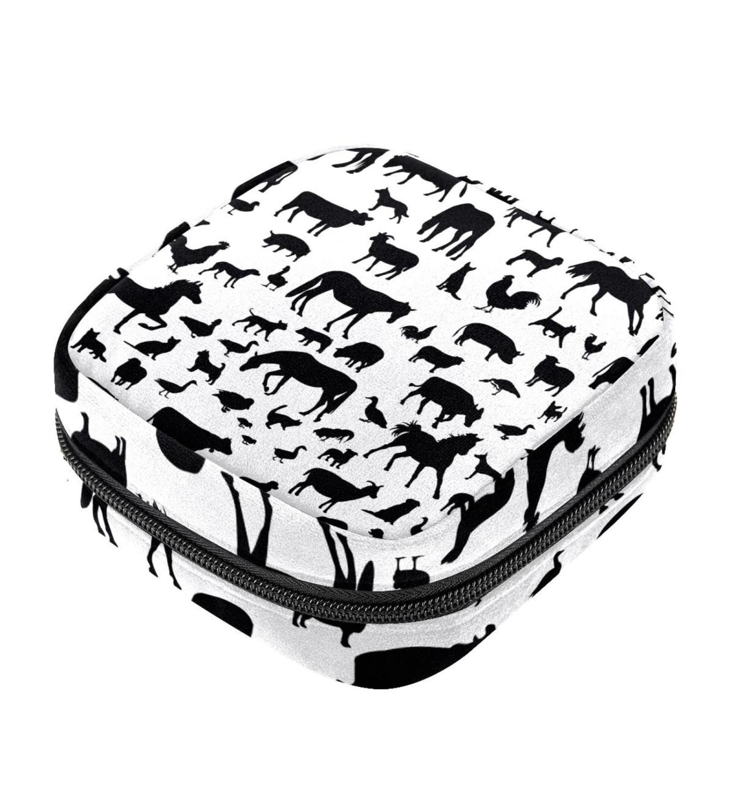 Animal-themed Sanitary Napkin Storage Bag for Women - Multicolored Teen Girls Period Pad Pouch - Buy Online on GoSupps.com