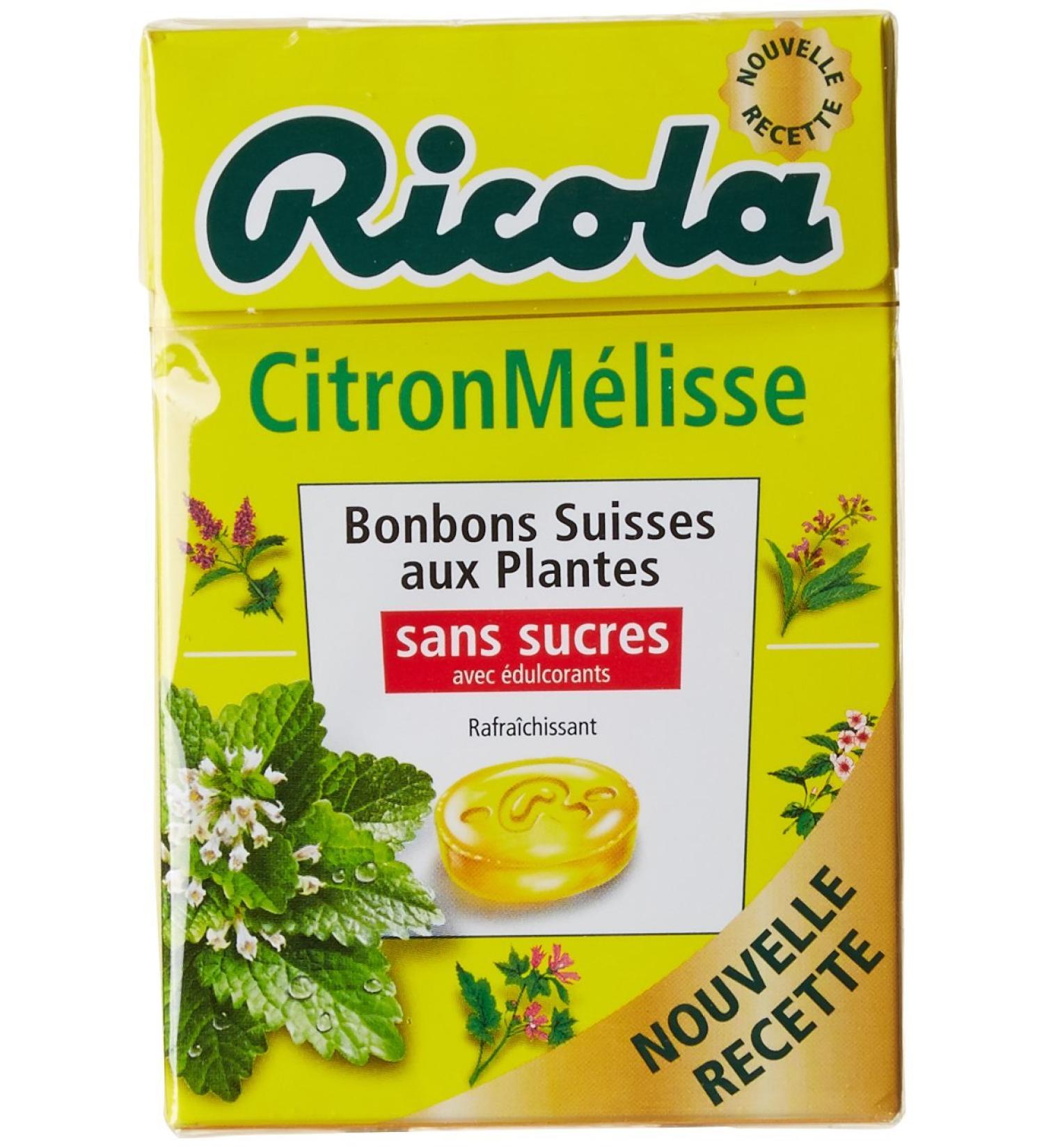 Ricola Bonbons Suisses aux Plantes Citron M lisse Sucralose 50 g - Lot de 10 - Buy Online on GoSupps.com