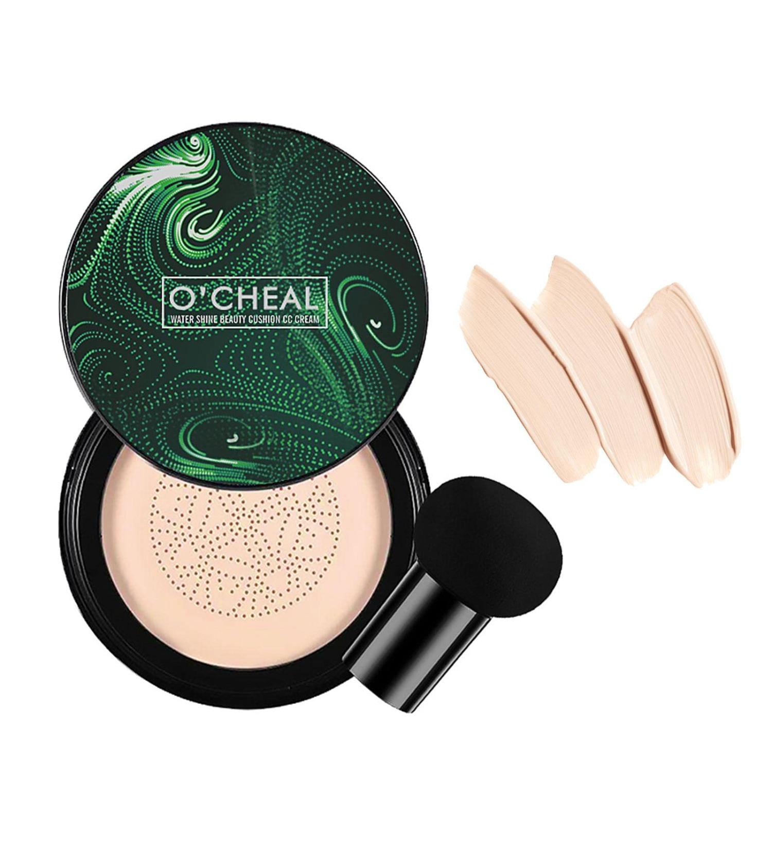 Makeup CC Cream - Mushroom Head CC Cream Foundation | Natural Mushroom Head Moisturizing Foundation Makeup Base with Mushroom Sponge  - Buy Online on GoSupps.com