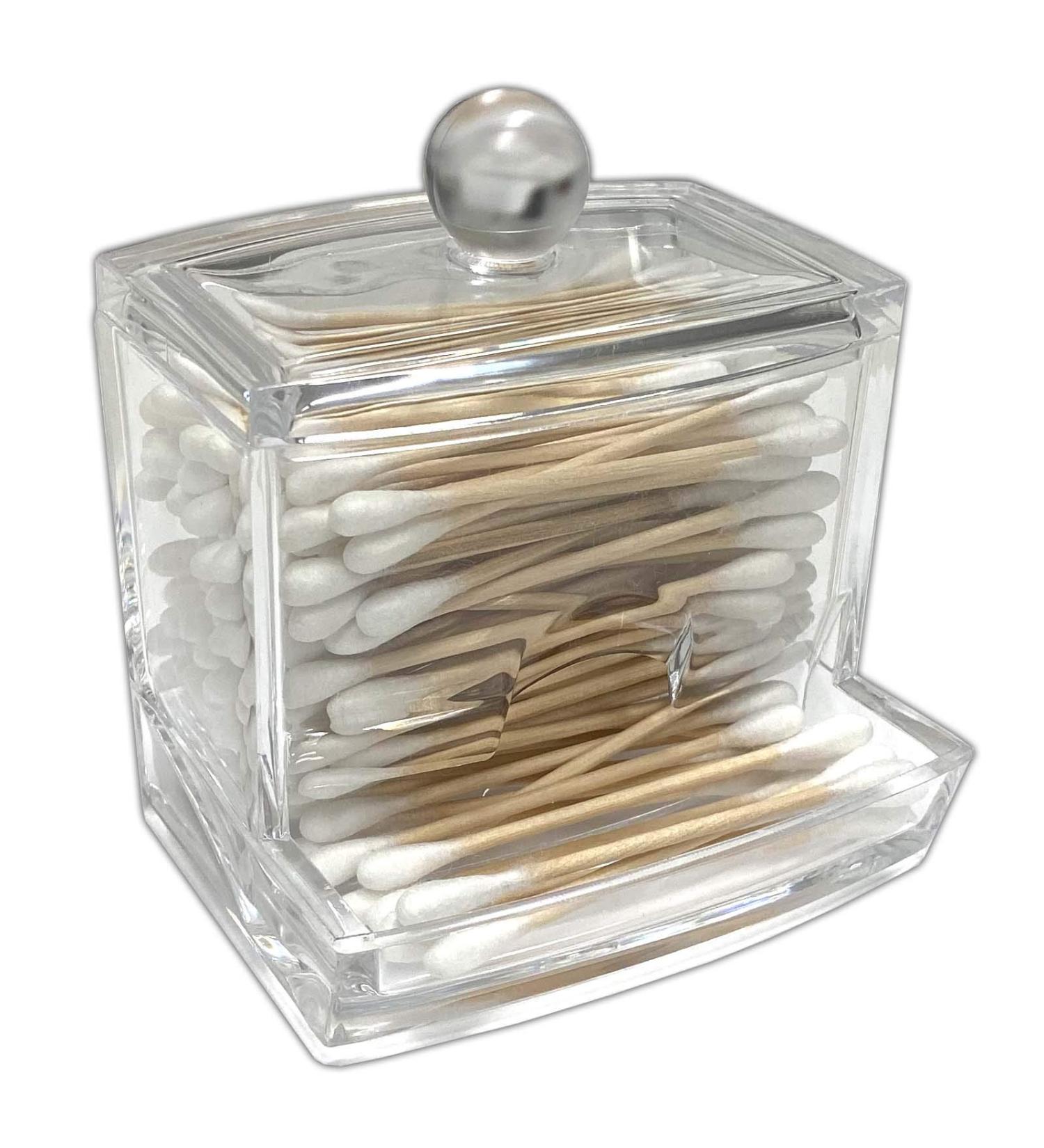 Eco-Friendly Cotton Swab Dispenser with 200 Bamboo Swabs | Sustainable Cleaning Ear Buds - Buy Online on GoSupps.com