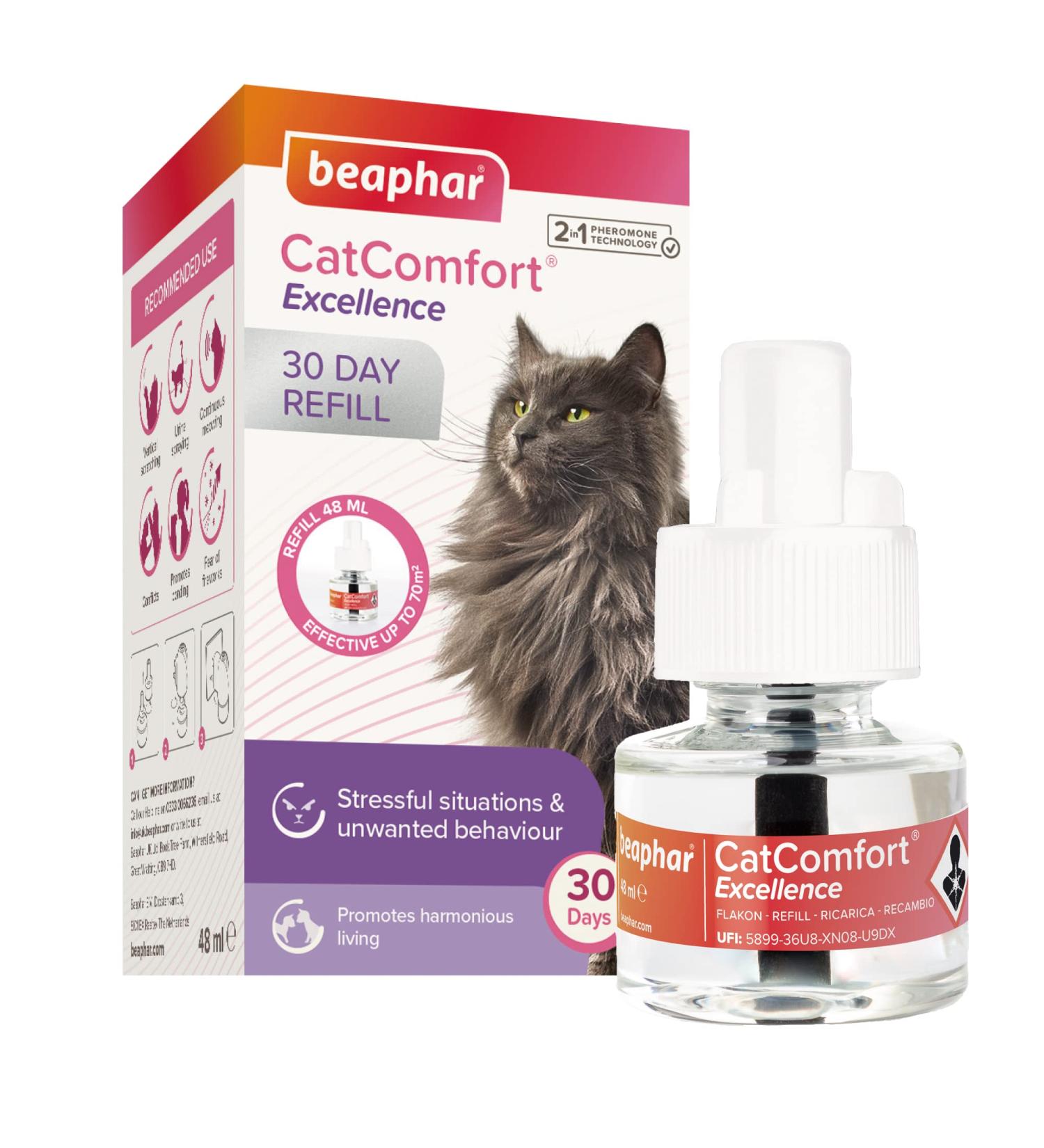 Beaphar CatComfort Excellence Refill | Promotes Multi-cat Harmony & Well-being | 30-Day Lasting Formula - Buy Online on GoSupps.com